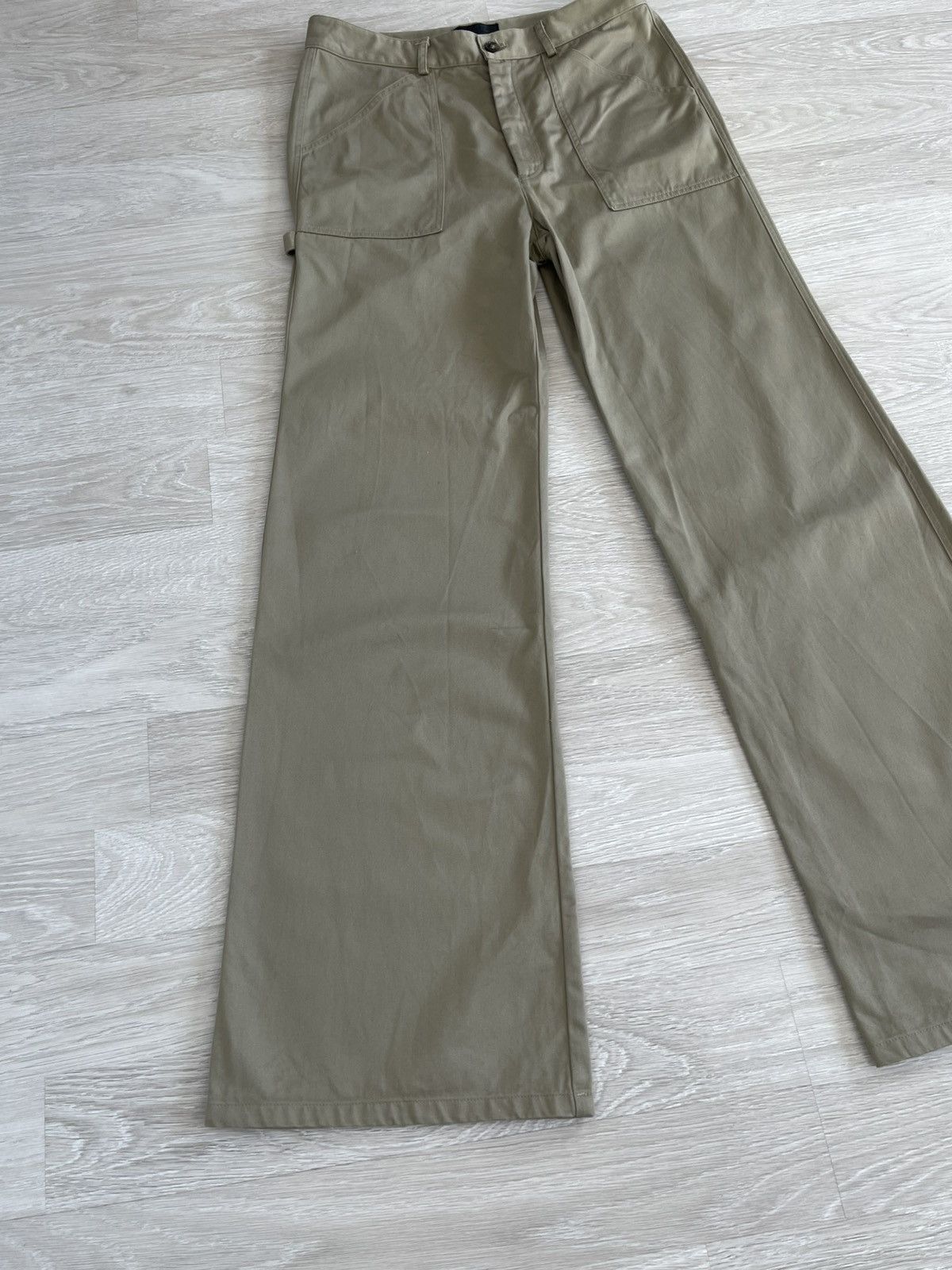 Nili Lotan Nili Lotan Quentin High-Rise Cotton Flared Pants Size 32" / US 10 / IT 46 - 6 Thumbnail
