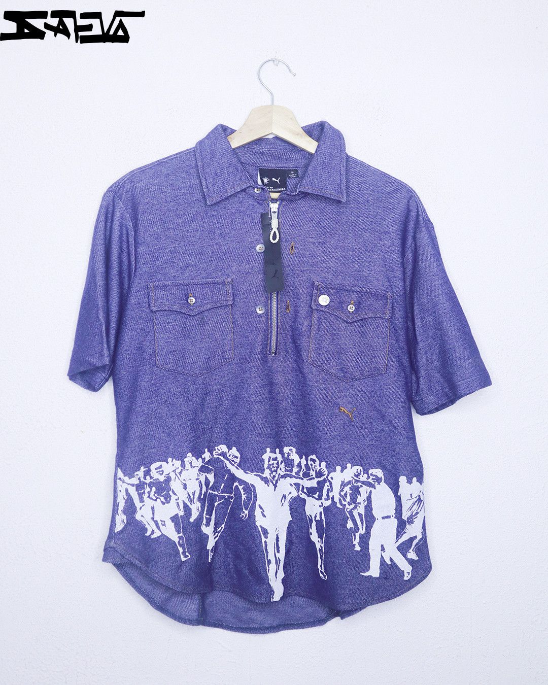 Maison MIHARA YASUHIRO Maison Mihara Polo Indigo Shirt Size US M / EU 48-50 / 2 - 1 Thumbnail