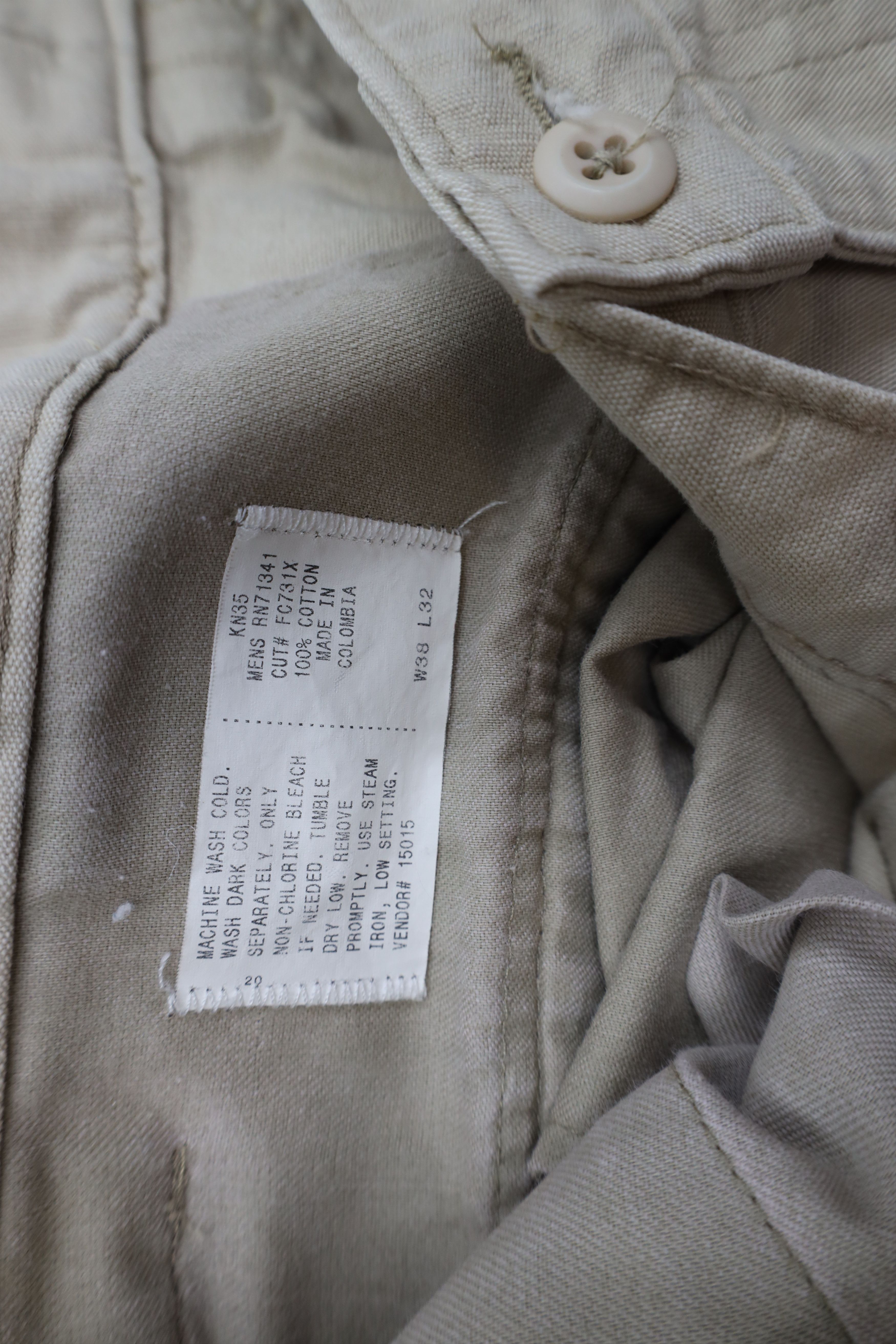 L.L. Bean × Vintage Vintage 90s LL Bean Heavy Safari Bush Wide Leg Cargo Pants Size US 38 / EU 54 - 7 Thumbnail