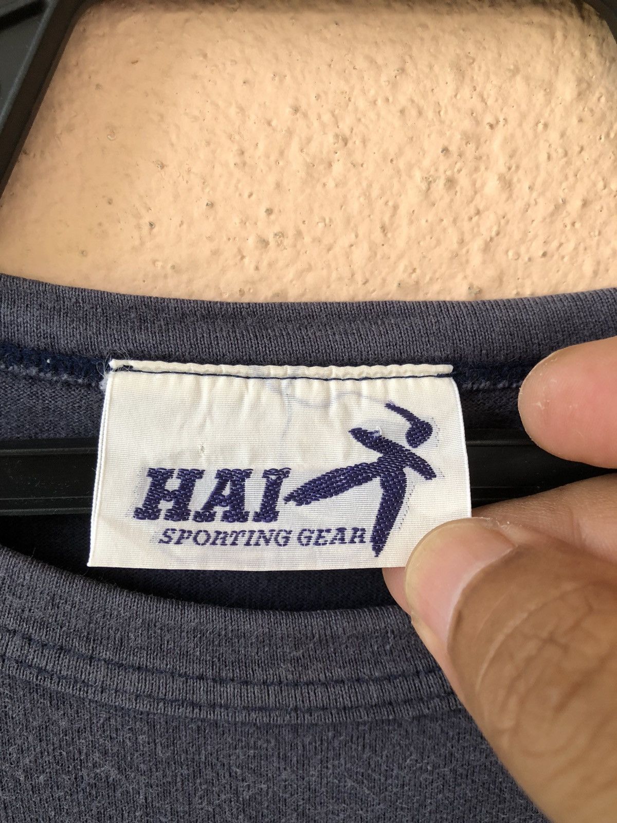 Hai Sporting Gear × Japanese Brand × Vintage Vitamin HAI Sporting Gear Big Logo Faded LS Shirt Size US L / EU 52-54 / 3 - 12 Thumbnail