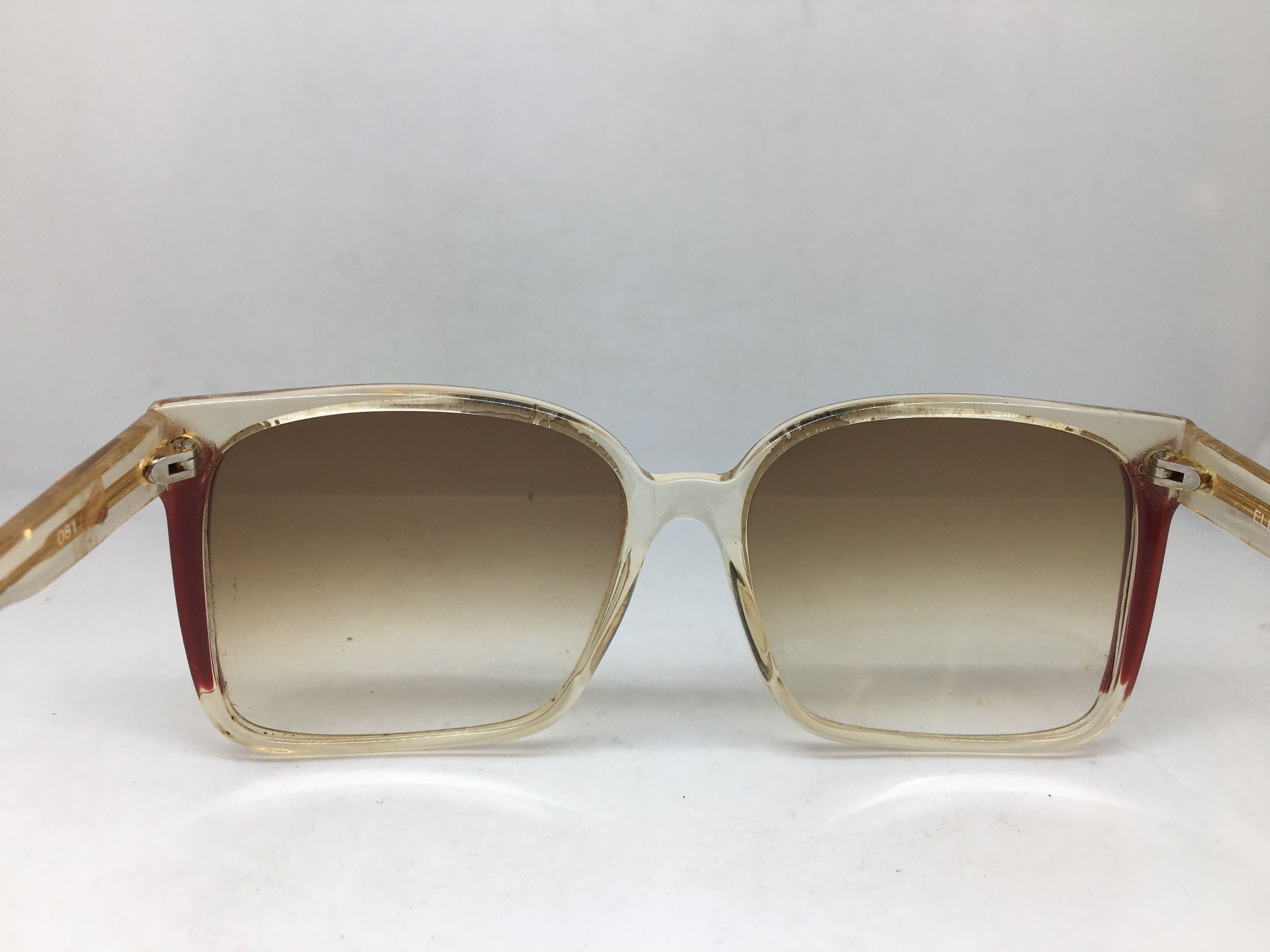 Vintage Vintage Elegance Clear Acetate Sunglasses Frame Italy Size ONE SIZE - 5 Thumbnail