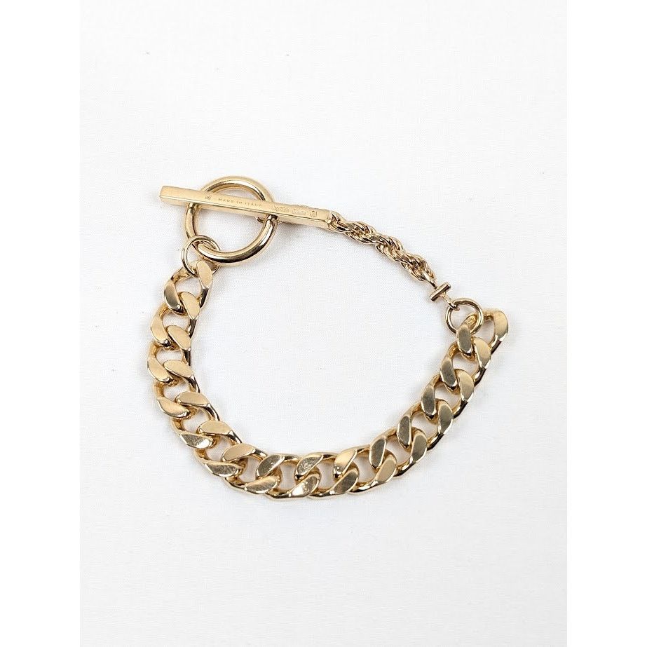 Bottega Veneta o1rshd1 Size:M / Gold Finish Sterling Silver Bracelet Yellow Size ONE SIZE - 1 Thumbnail