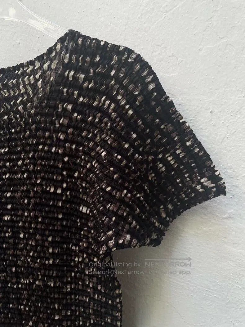 Issey Miyake Issey Miyake Vintage Polka Dot Ruffle Short Sleeve Top Size M / US 6-8 / IT 42-44 - 6 Thumbnail