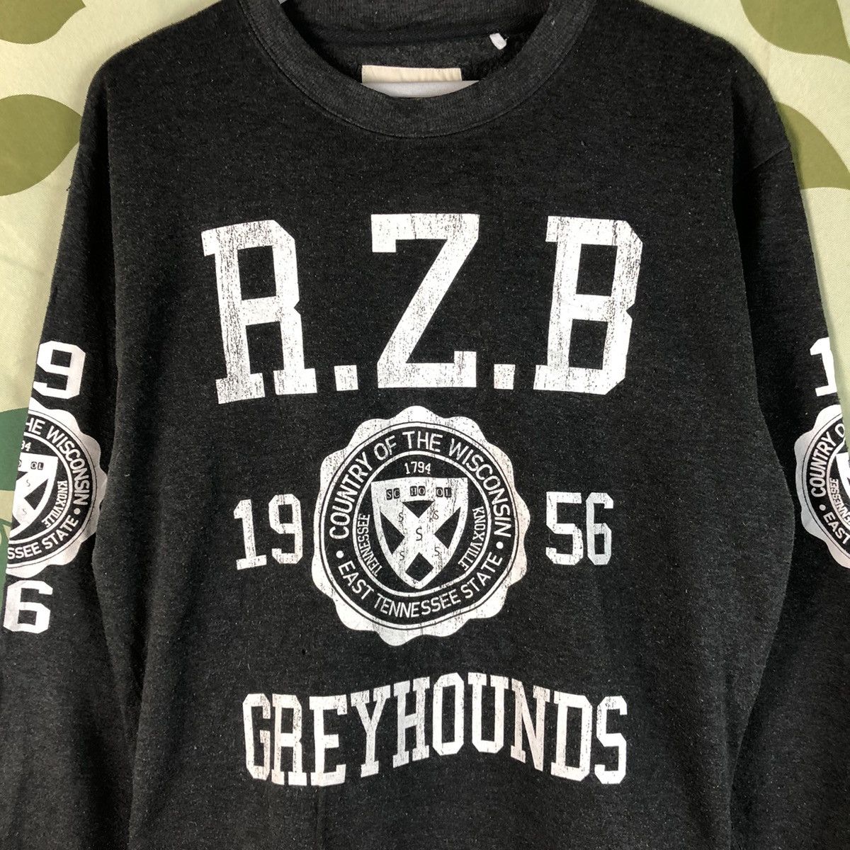 Japanese Brand R.Z.B Grey Hounds Grey Sweatshirt #7469 Size US M / EU 48-50 / 2 - 5 Thumbnail