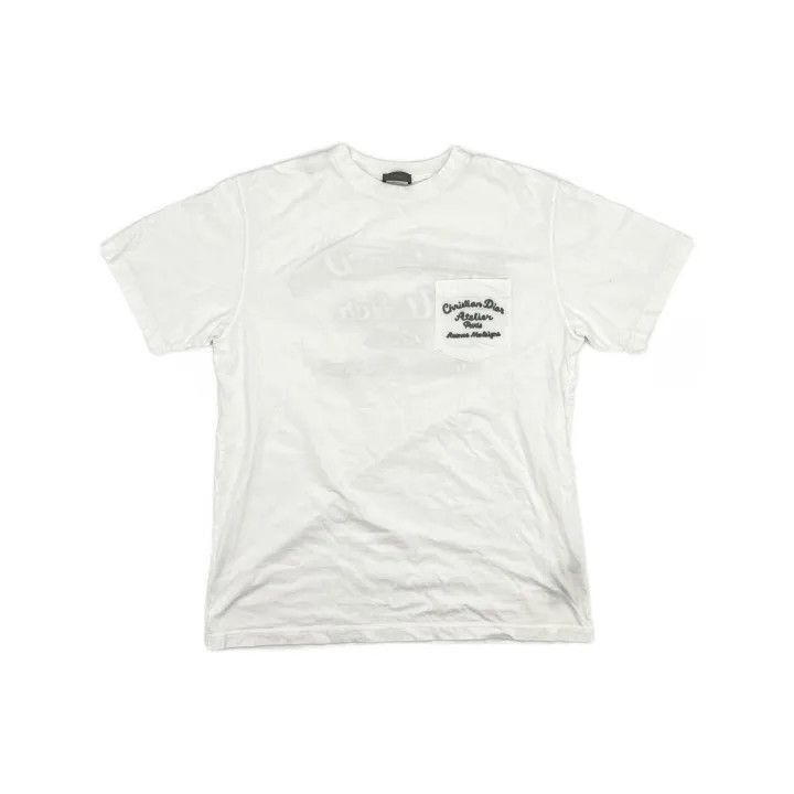 Dior Dior Dior White Logo Print Short Sleeve T-Shirt 0079-2507 Size US M / EU 48-50 / 2 - 1 Thumbnail