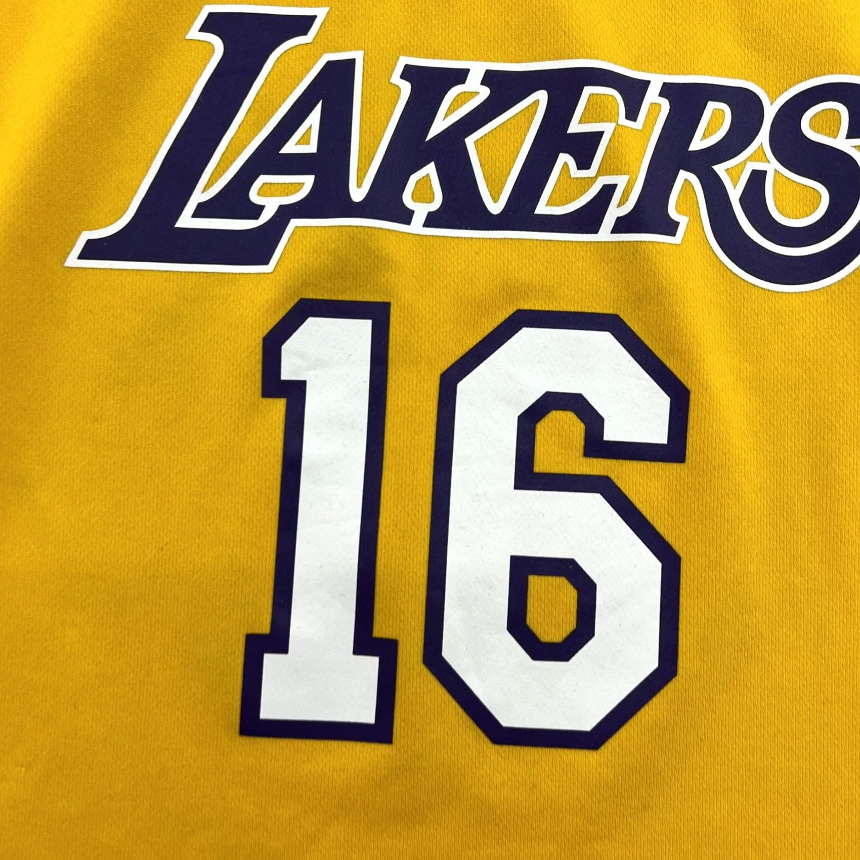 Adidas adidas Los Angeles Lakers Gasol #16 Jersey Basketball Adult Yellow 2013 T-Shirt S Mens Regular Sleeveless Jersey Size US S / EU 44-46 / 1 - 7 Thumbnail