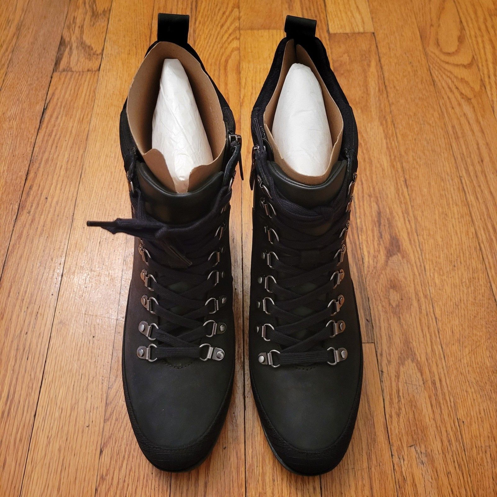 Vionic Vionic Spencer Waterproof Black Leather Ankle Boots 9 Combat Size US 9 / IT 39 - 3 Thumbnail