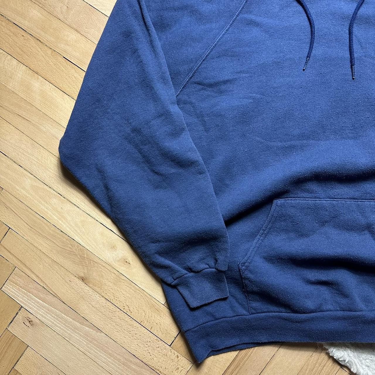 Fruit Of The Loom × Vintage Vintage 90s FOTL black Hoodie navy Size US XXL / EU 58 / 5 - 3 Thumbnail