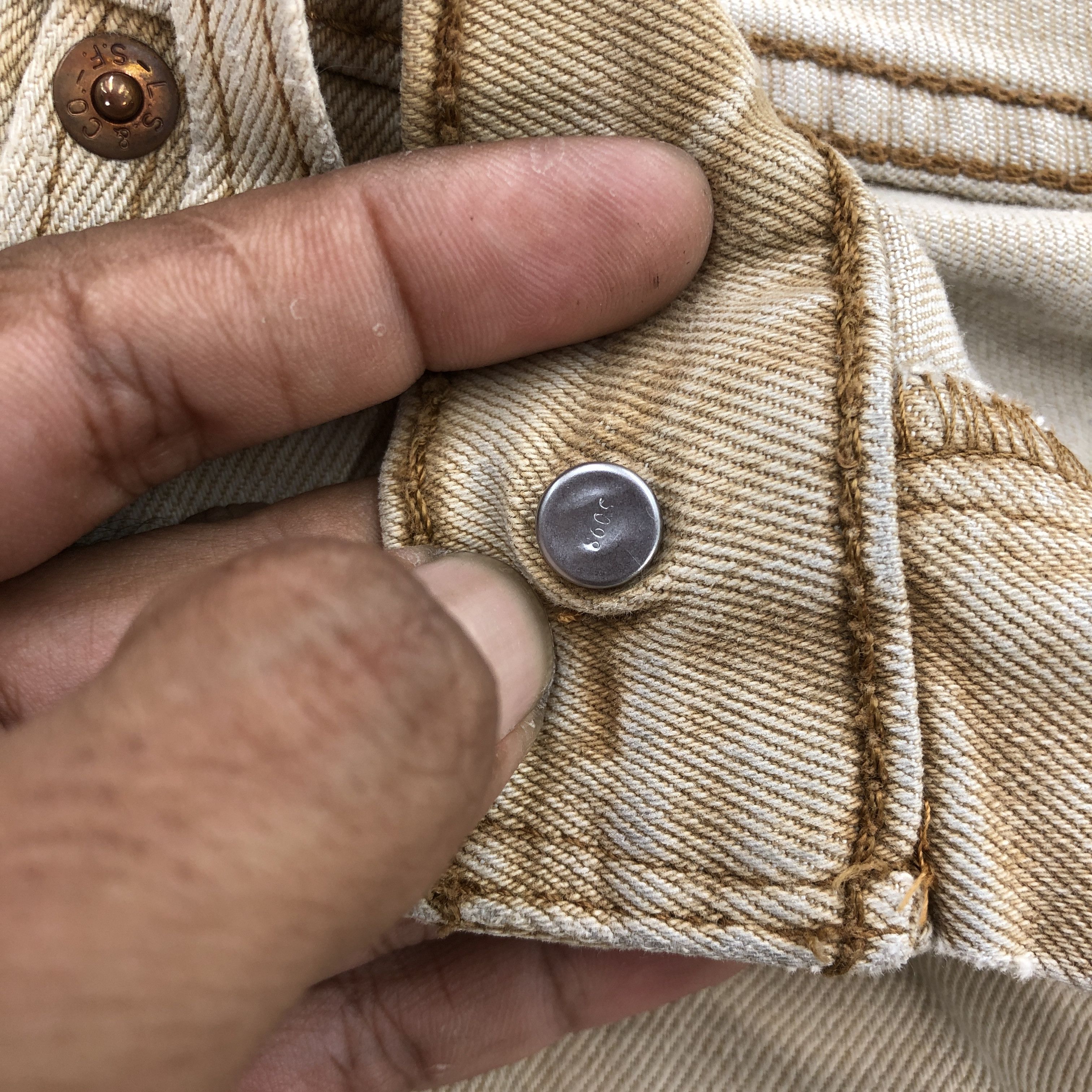 Levi's Vintage Levis 511 Beige Dirty Jeans Levi's Faded Denim Size US 32 / EU 48 - 7 Thumbnail