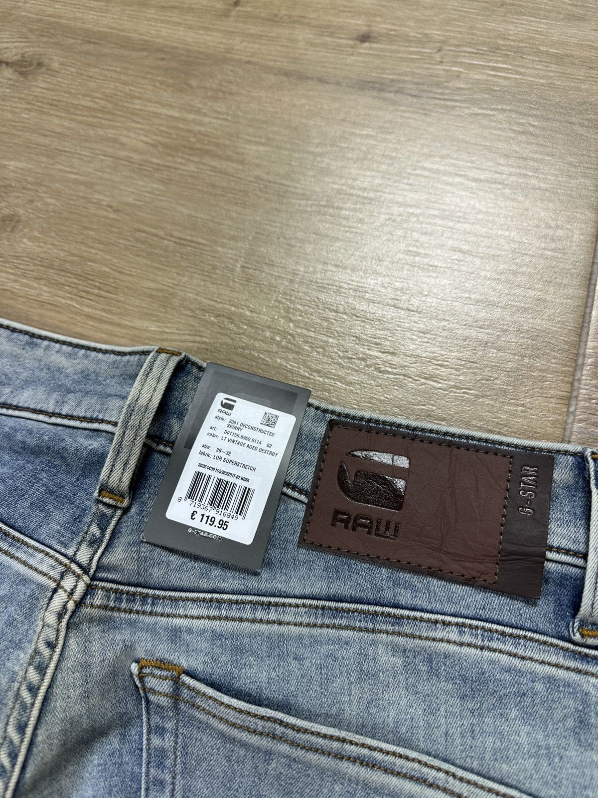 G-Star NEW🏷️ G-Star Raw 3301 Deconstructed Super Slim Denim Jeans Size US 28 / EU 44 - 11 Thumbnail