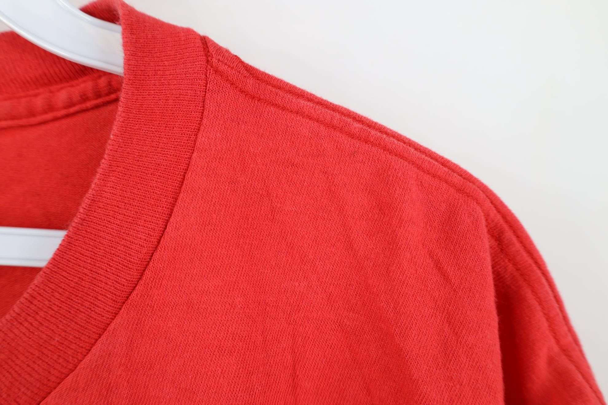Nike Vintage 80s 90s Nike Spell Out Short Sleeve T-Shirt Red USA Size US M / EU 48-50 / 2 - 6 Thumbnail