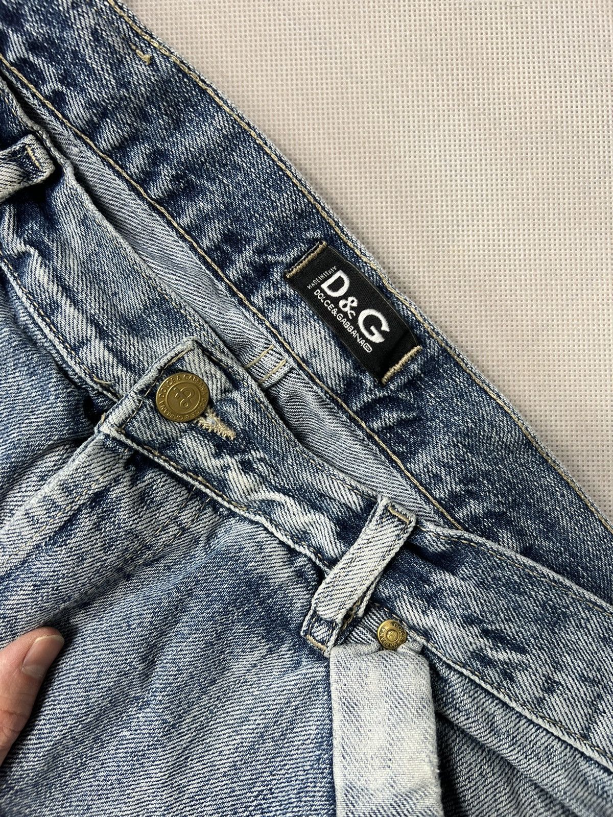 Dolce & Gabbana × Vintage Pants Dolce & Gabbana Vintage 90’s baby blue Size US 33 - 4 Thumbnail