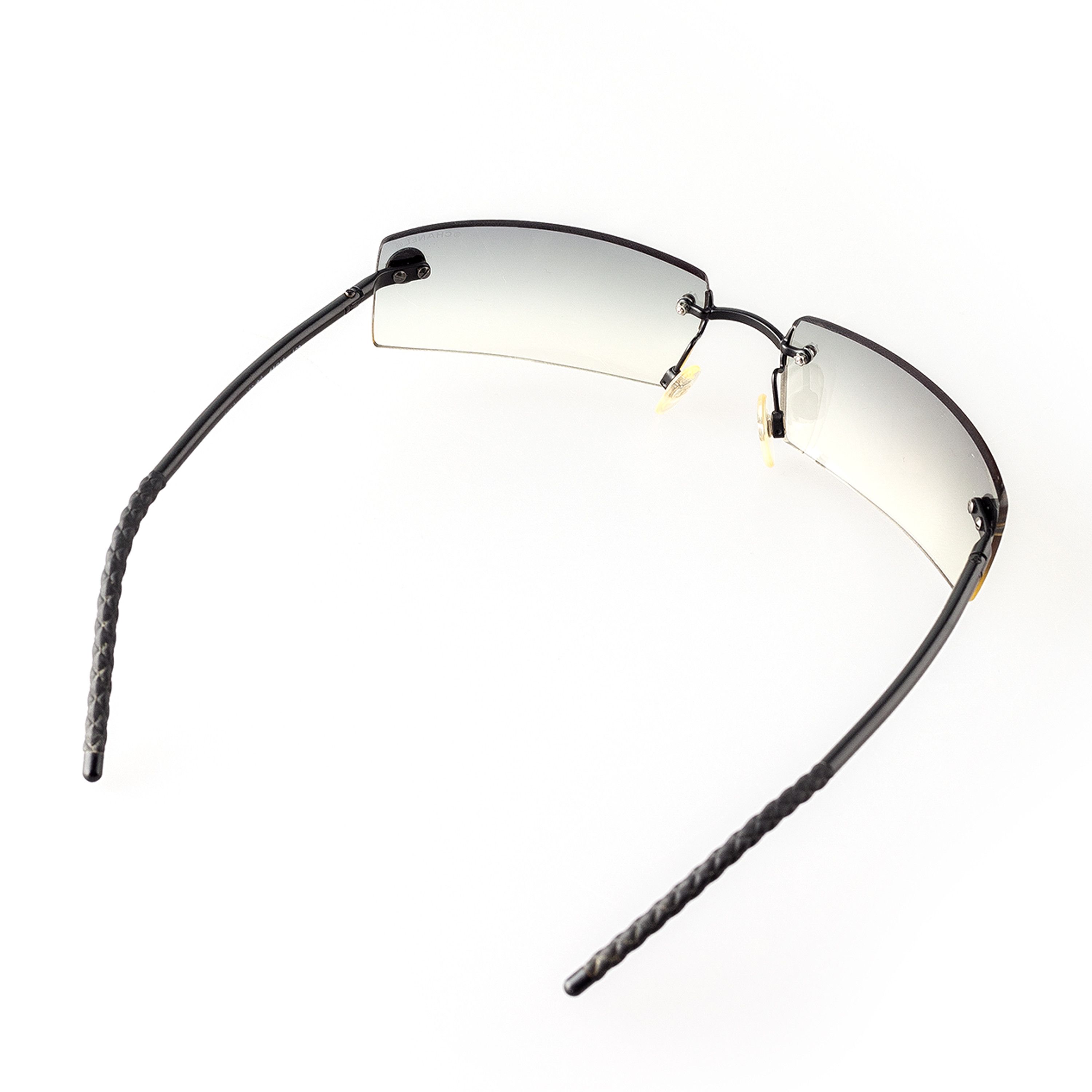 Chanel Chanel 4047 C 170/8G Vintage Rectangle Rimless Sunglasses Size ONE SIZE - 6 Thumbnail