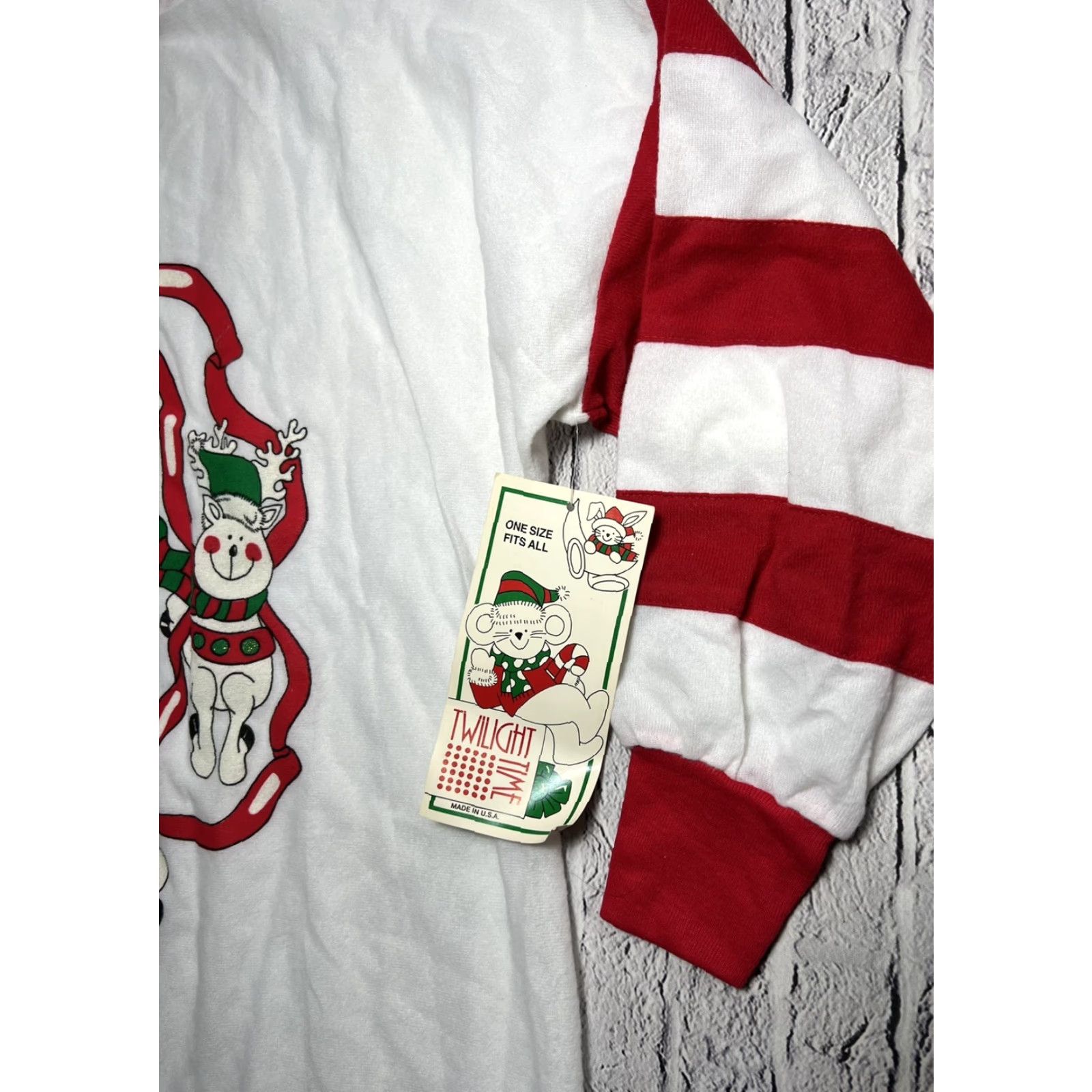 Vintage VINTAGE Twilight Time Womens Christmas Long Sleeve Nightgown Pajamas House Dress One Size Size ONE SIZE - 4 Thumbnail