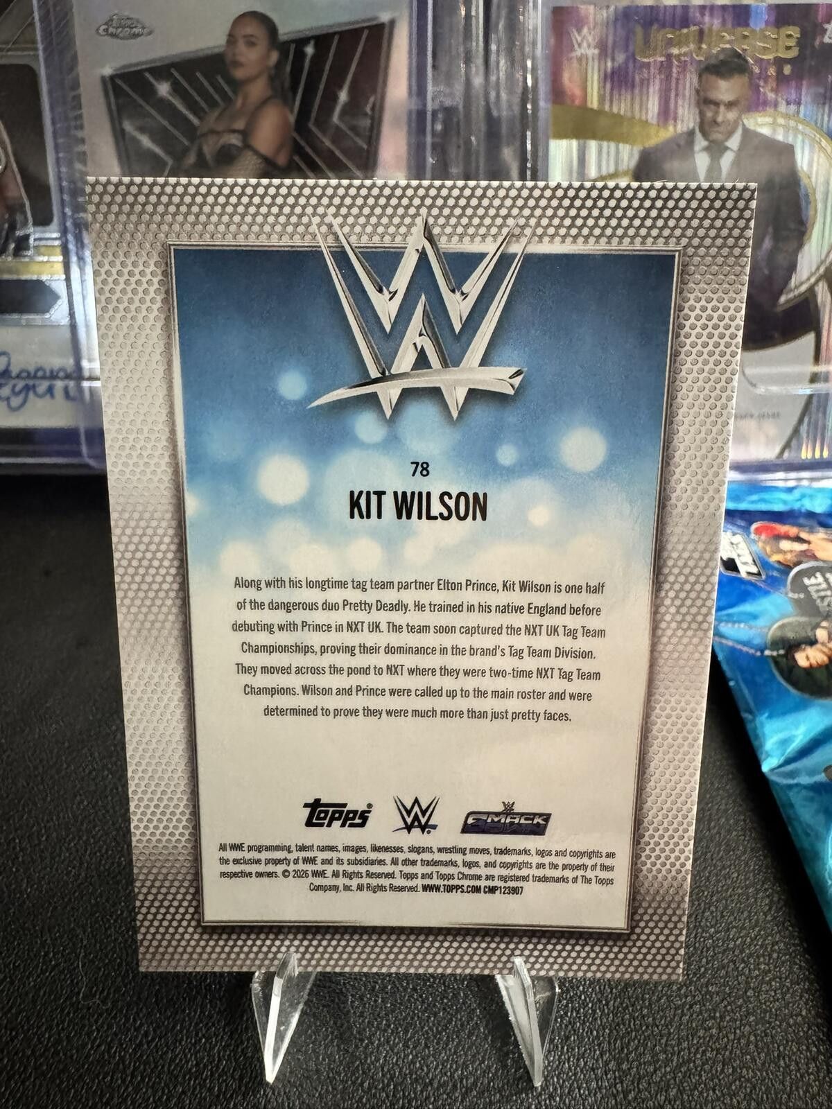 Topshop Topps WWE Chrome Kit Wilson Trading Card #78 - Limited 27/25 Size ONE SIZE - 2 Thumbnail