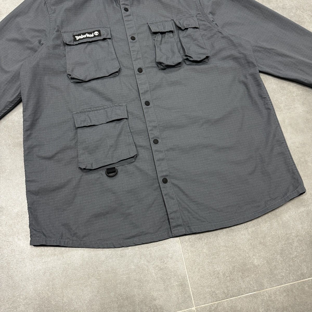 Timberland Timberland Multipocket Utility Men Overshirt Jacket Grey Size US L / EU 52-54 / 3 - 4 Thumbnail