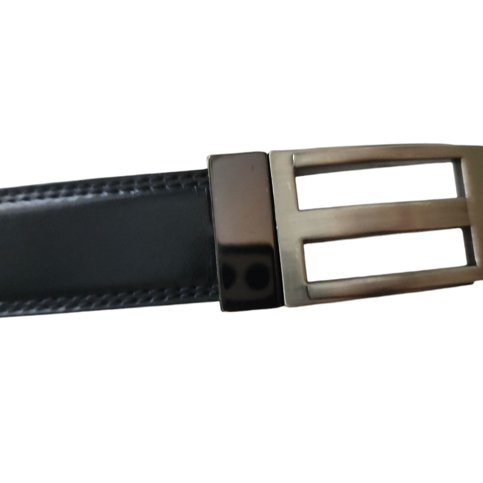 Leather Reversible black to brown leather belt 34 Size 34 - 4 Thumbnail