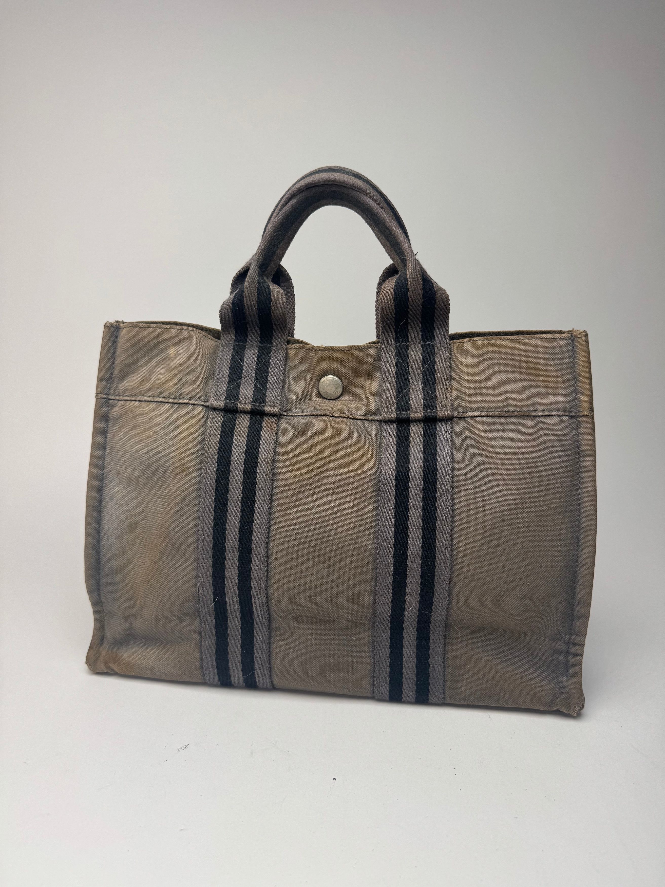 Other Vintage Hermes canvas Mini Tote Grey Size ONE SIZE - 1 Thumbnail