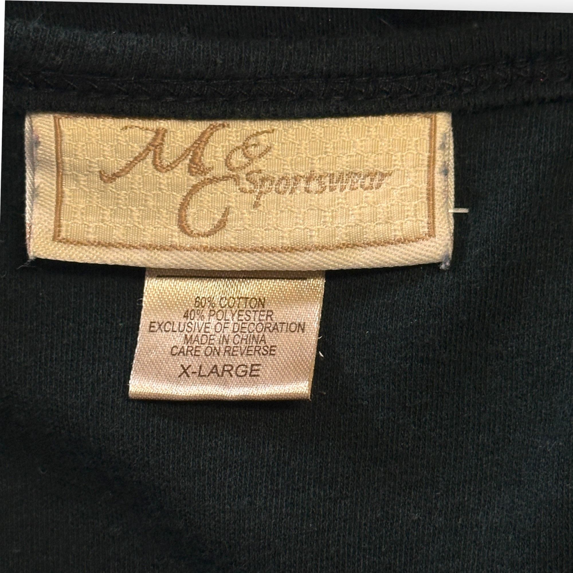 Vintage Black M&C "Support the Cure" X-Large Shirt 3/4 Sleeve EUC Be Size XL / US 12-14 / IT 48-50 - 3 Thumbnail