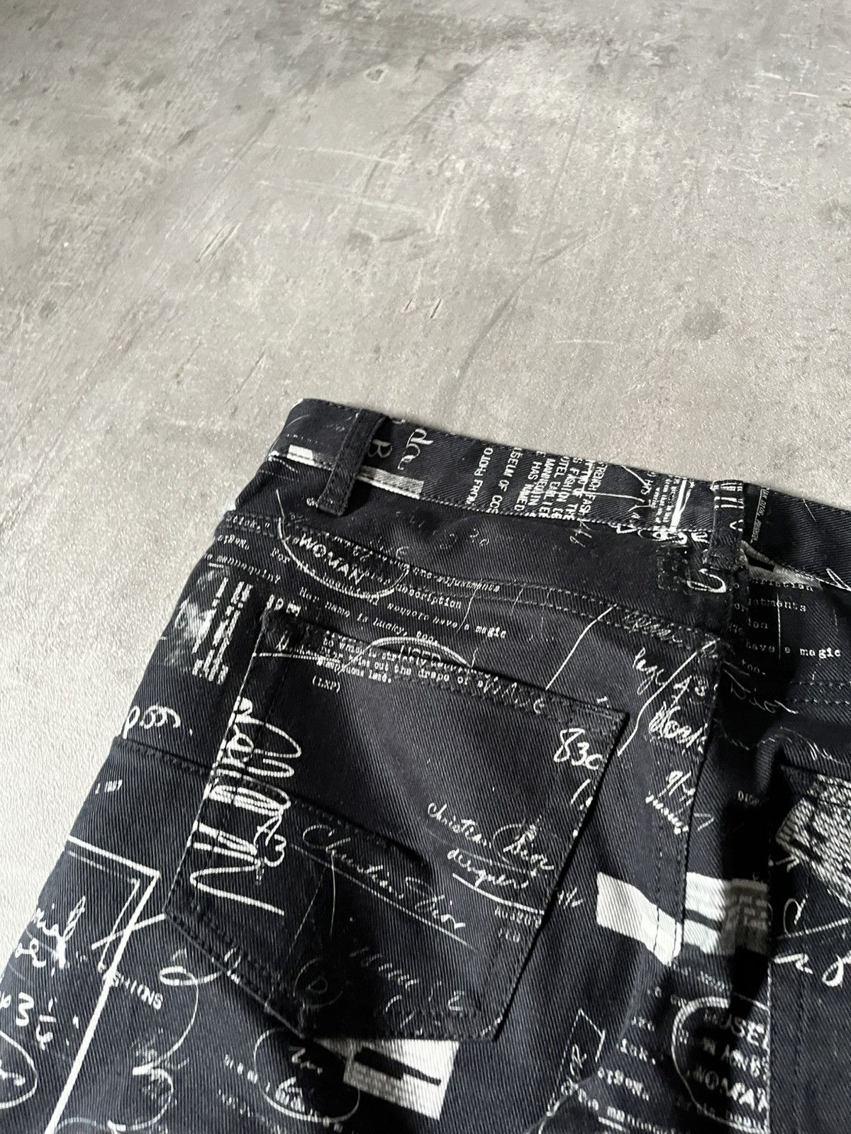 Dior Dior doodle denim black jeans rare Size US 30 / EU 46 - 13 Thumbnail