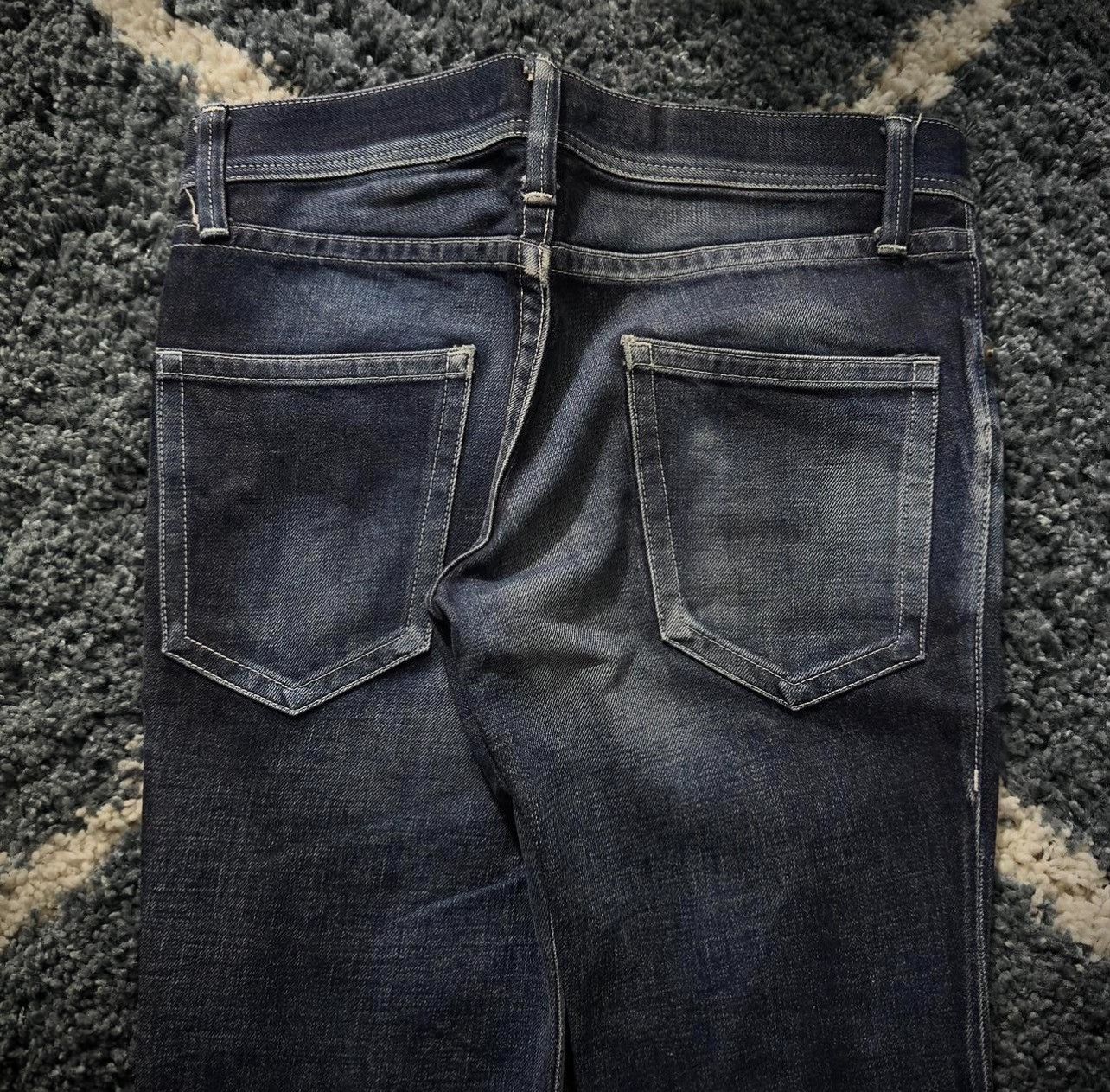 Tornado Mart Delay By Win&Sons Cow Leather Repaired Flared Jeans Size US 32 / EU 48 - 7 Thumbnail