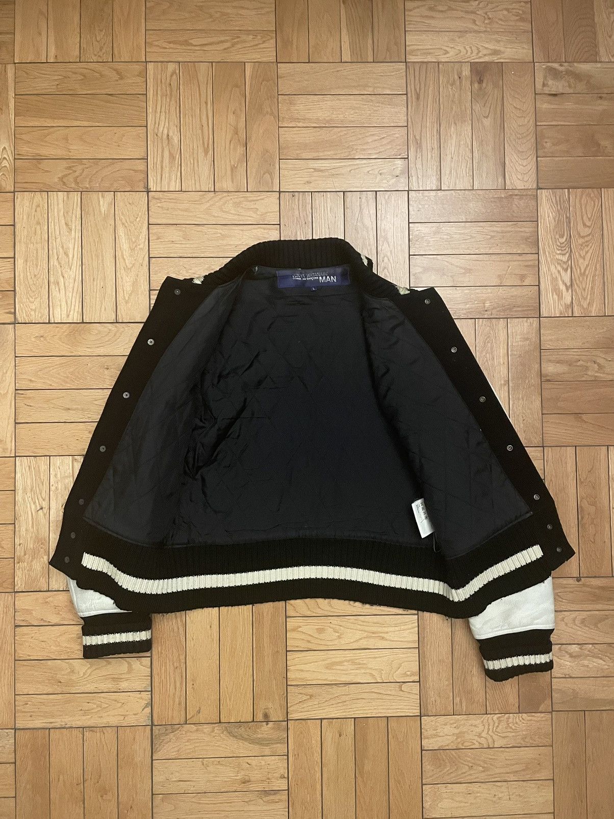 Comme des Garcons 2002 Junya Watanabe Comme des Garcons Varsity Jacket Size US L / EU 52-54 / 3 - 2 Thumbnail
