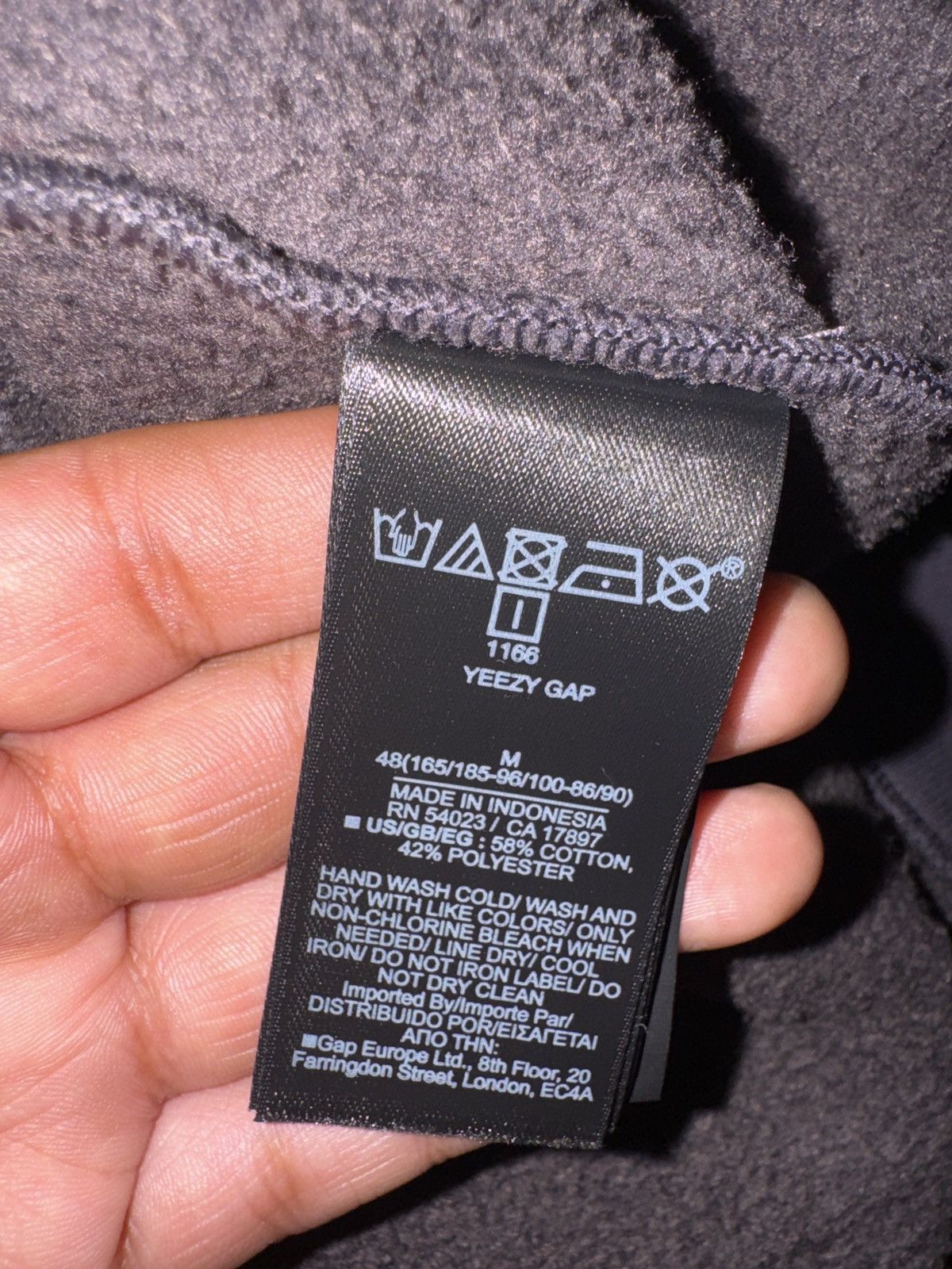Balenciaga × Gap × Yeezy YZY x GAP 03 HIGH NECK in MEDIUM (DARK GREY) Size US M / EU 48-50 / 2 - 8 Thumbnail