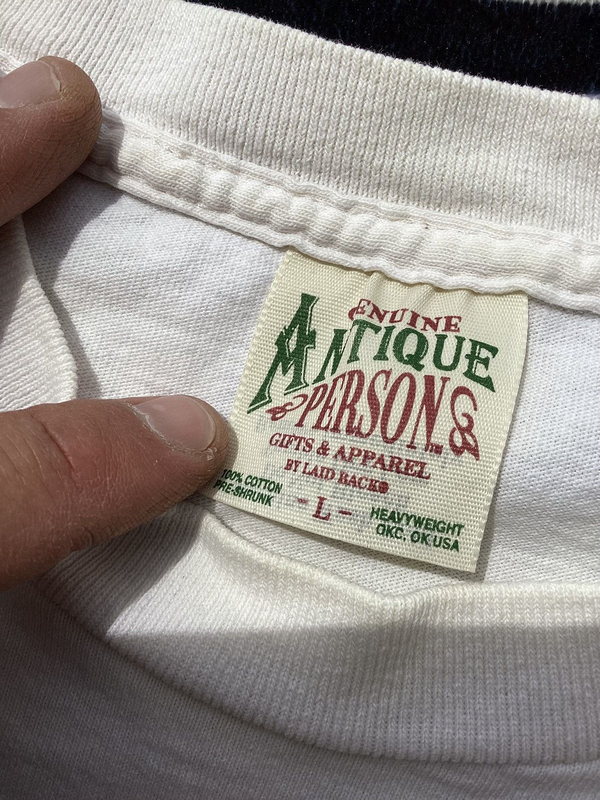 Other × Vintage Vintage 1993 genuine, antique person, single stitch T-shirt Size US L / EU 52-54 / 3 - 5 Thumbnail