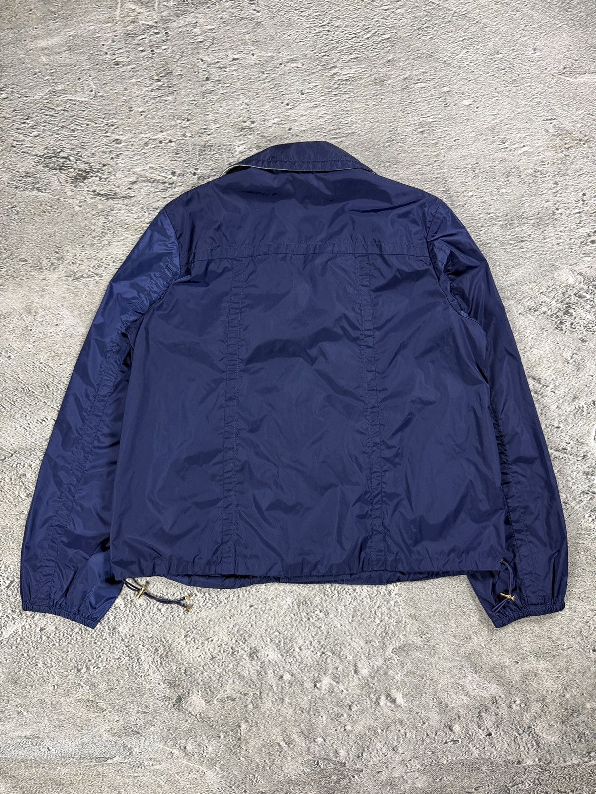 Moncler Moncler coat navy bomber jacket nylon Size L / US 10 / IT 46 - 2 Thumbnail