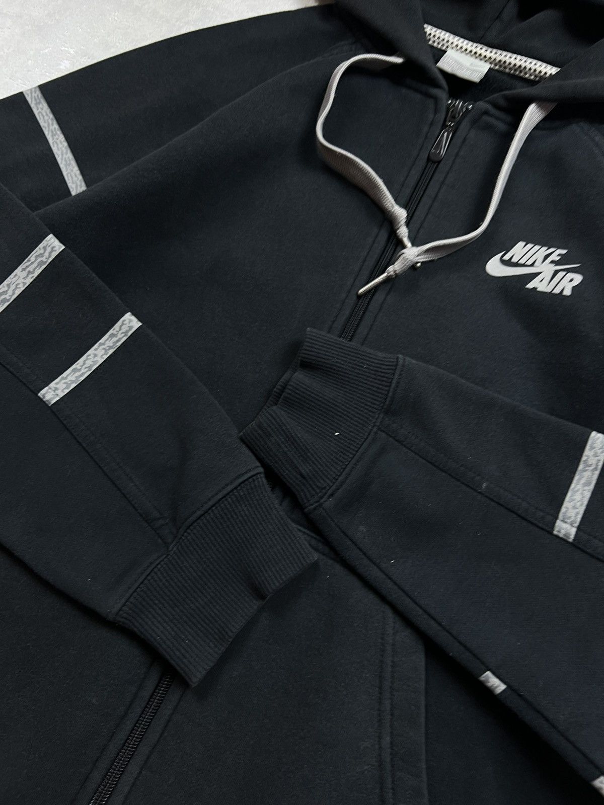 Nike 90s Nike Air Vintage Y2K Drill Oversized Retro Zip Hoodie Size US M / EU 48-50 / 2 - 8 Thumbnail