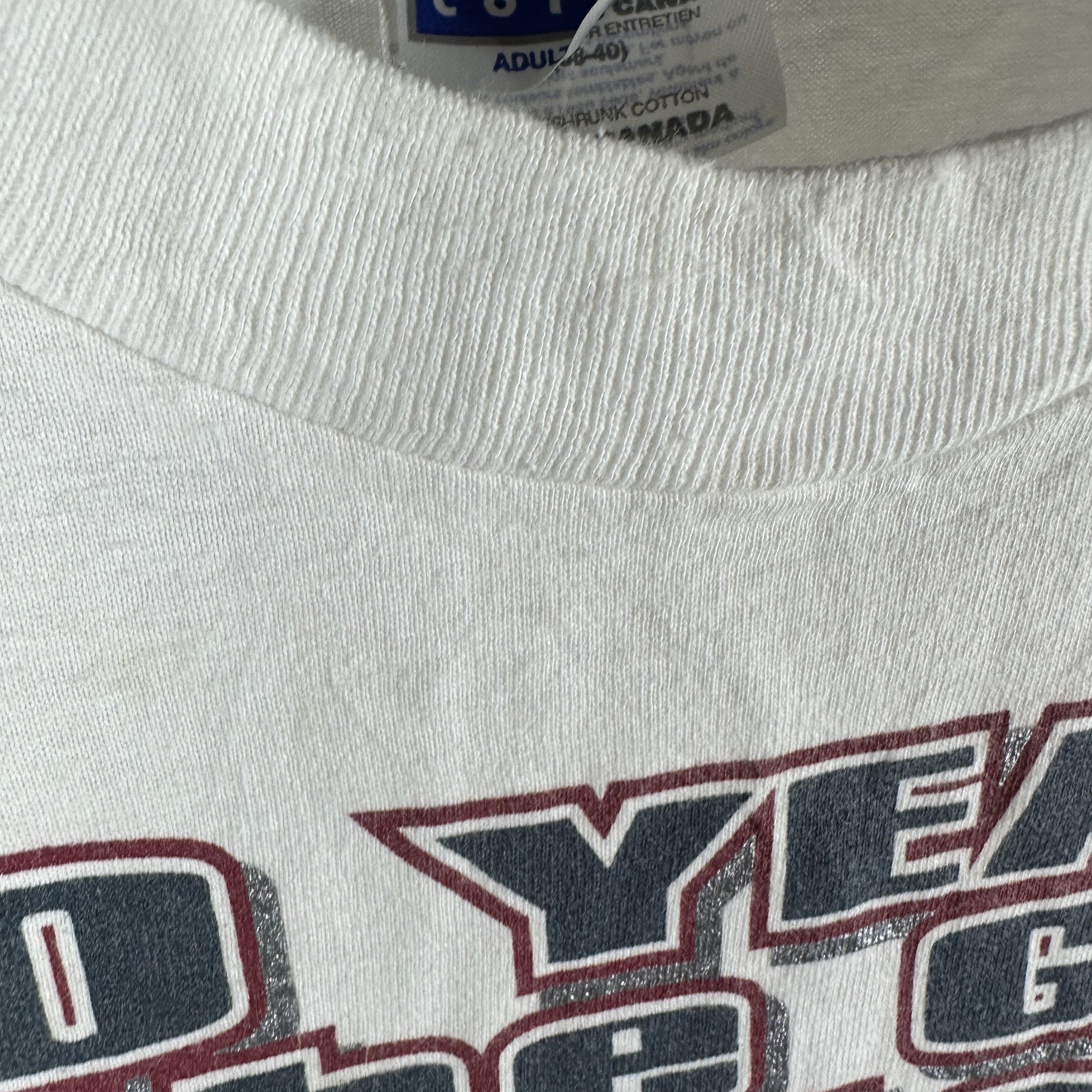 Vintage 1999 Canucks VS Canadiens The Game We Love NHL T-shirt Size US M / EU 48-50 / 2 - 7 Thumbnail