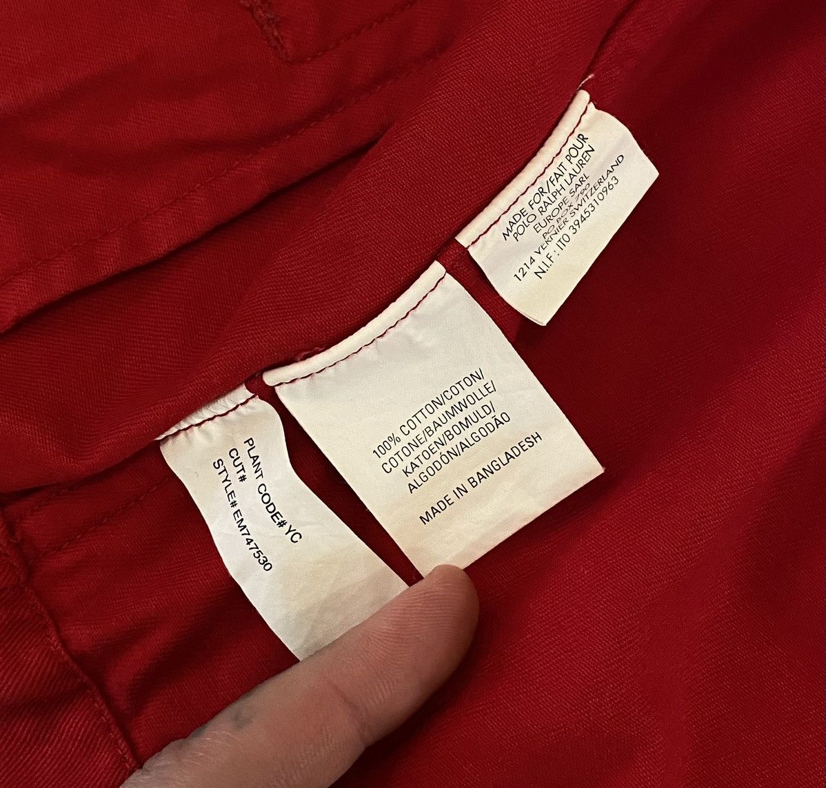 Polo Ralph Lauren Polo Ralph Lauren Bomber Jacket Red x Vintage Size US S / EU 44-46 / 1 - 8 Thumbnail