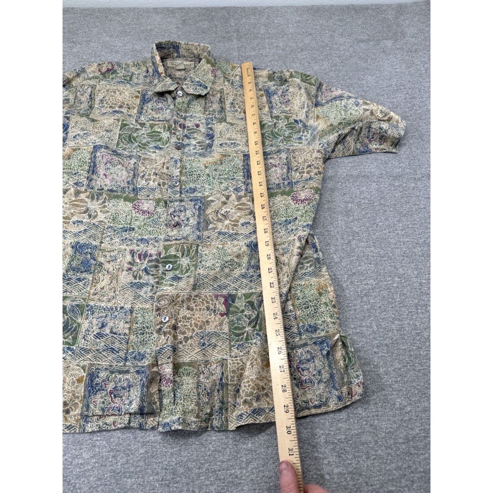 Tori Richard VINTAGE Tori Richard Shirt Mens L Green Floral Aloha USA Button Down Size US L / EU 52-54 / 3 - 3 Thumbnail