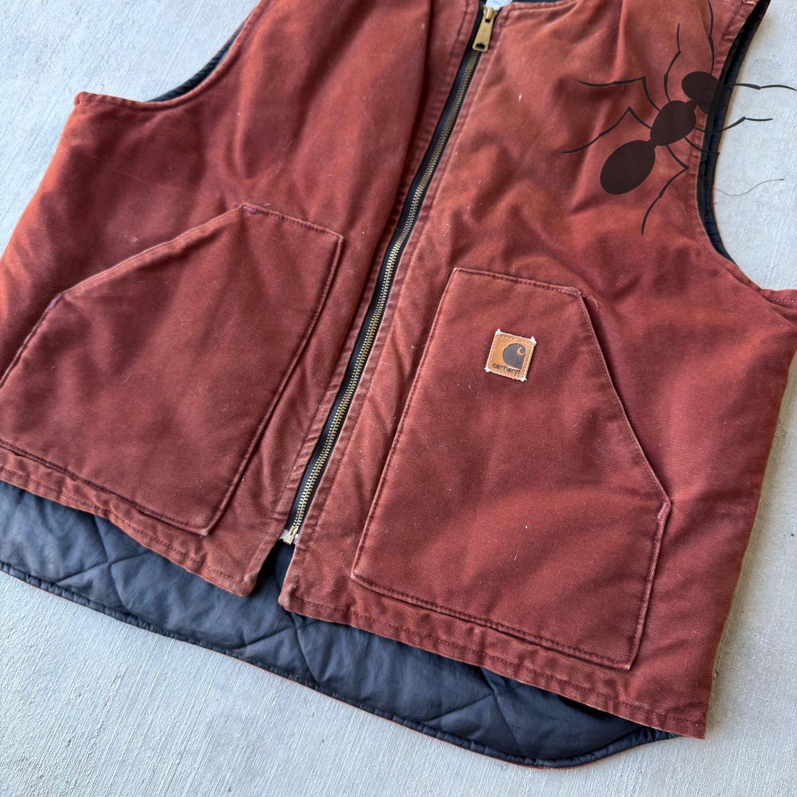 Carhartt × Vintage Carhartt V02 CLY red work wear vest Size US XL / EU 56 / 4 - 2 Thumbnail
