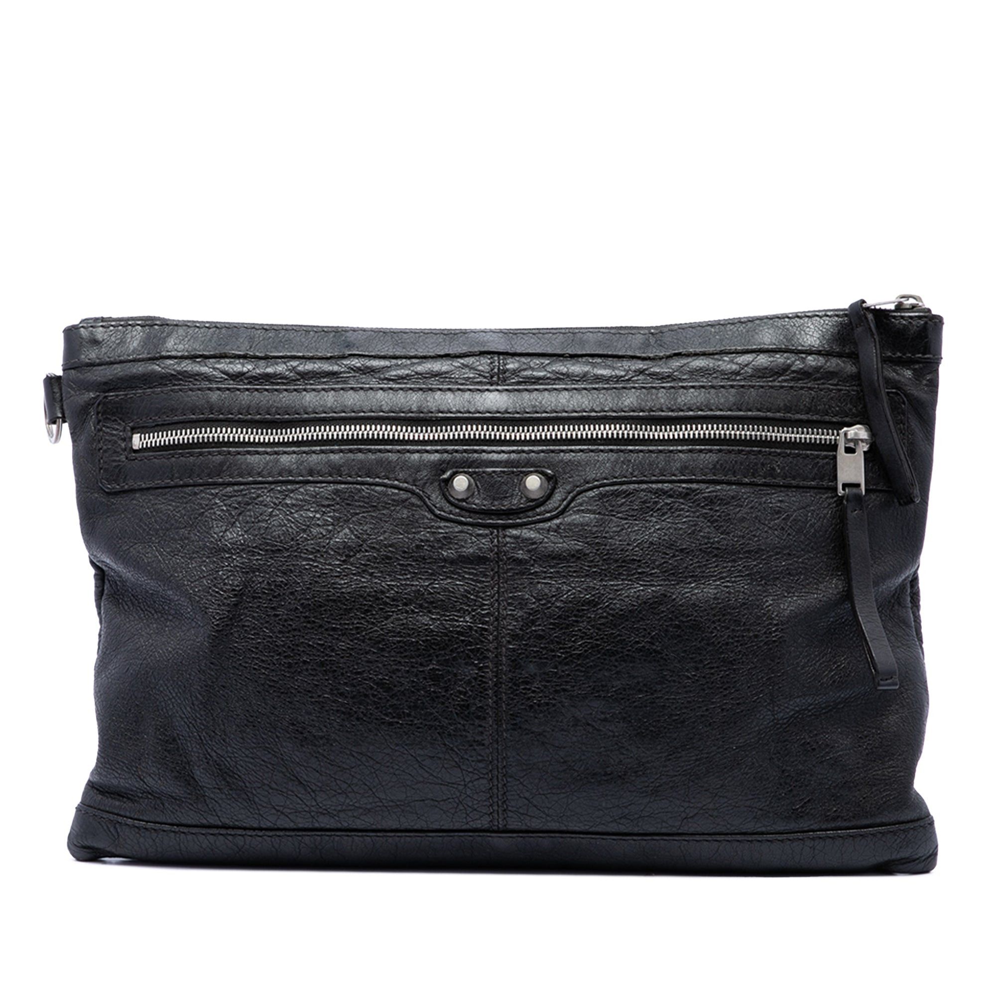 Balenciaga Lambskin Motocross Classic Clip Clutch L Size ONE SIZE - 1 Thumbnail
