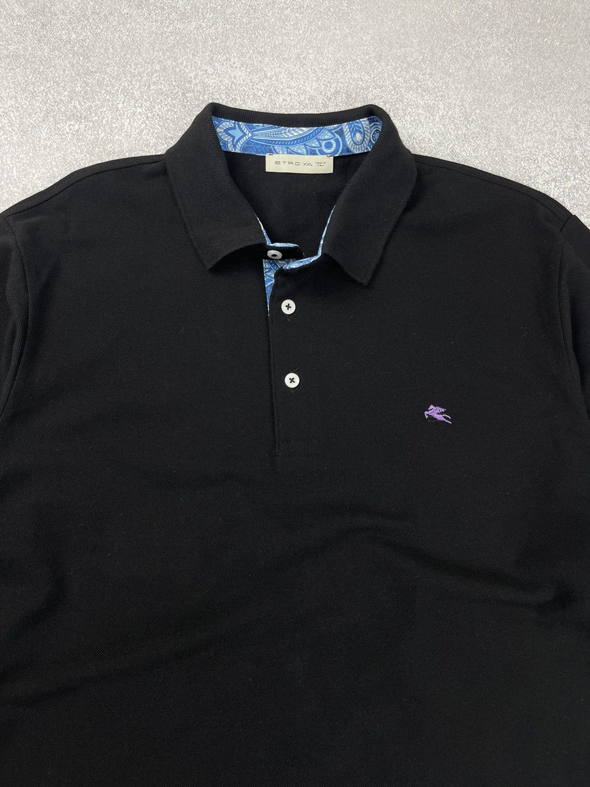 Etro Etro Milano Black Long Sleeve Cotton Shirt Size Xxl Size US XXL / EU 58 / 5 - 4 Thumbnail