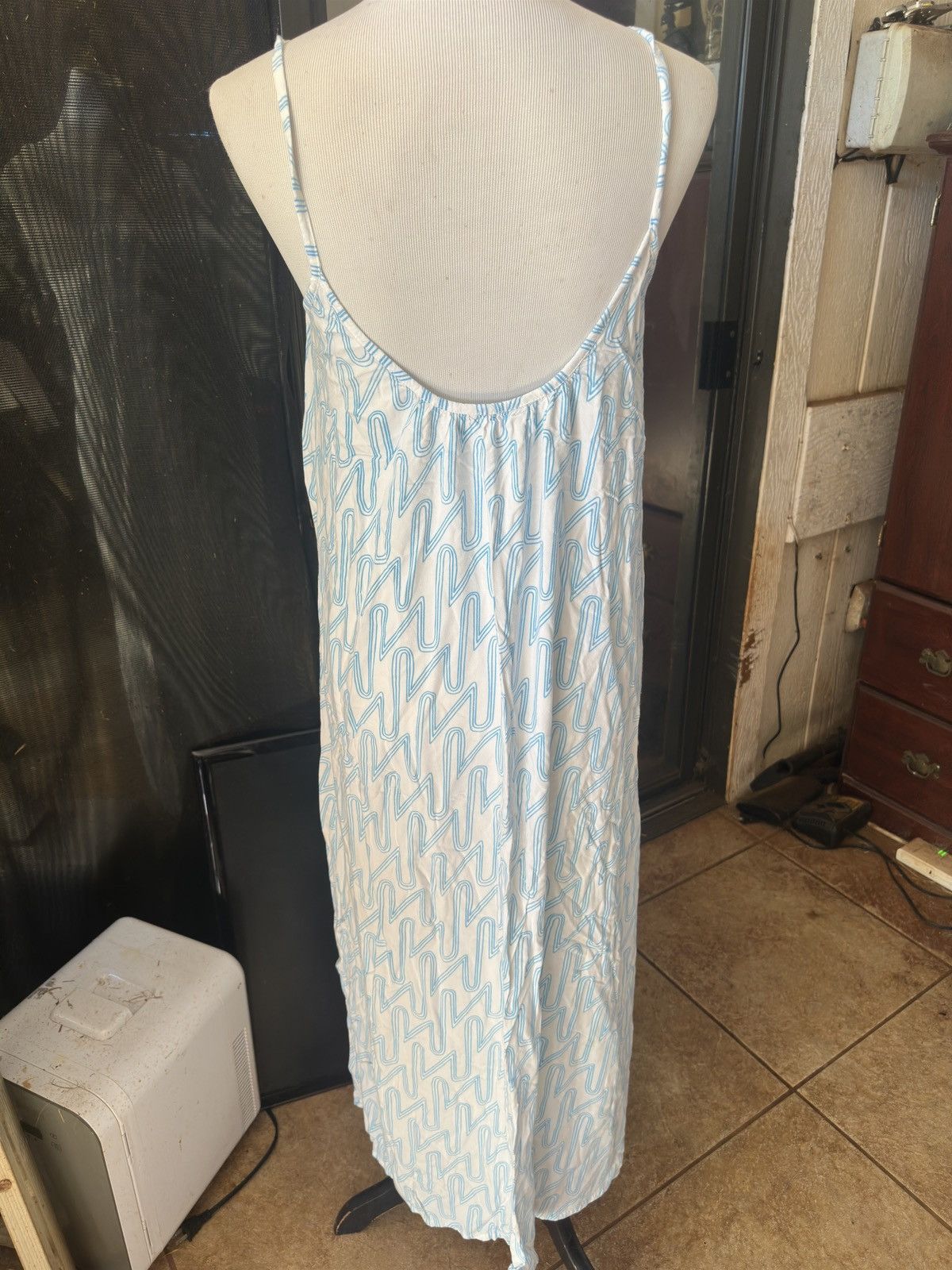Other PreOwned Ava Sky Hawaiian Long Dress White/Blue Women's S Size S / US 4 / IT 40 - 2 Thumbnail