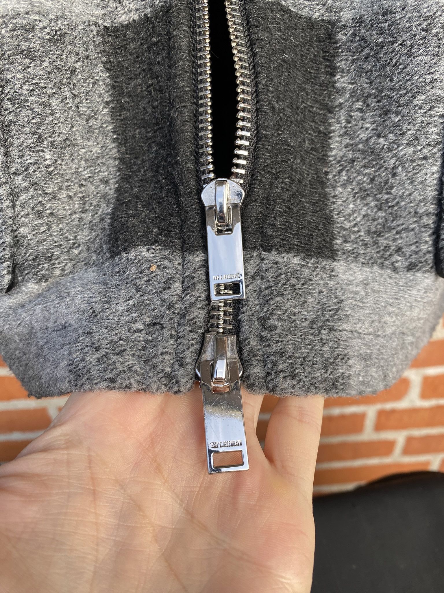 Acne Studios $810 - 50/L - Zip Boxy Jacket - Black/Grey Check Size US L / EU 52-54 / 3 - 19 Thumbnail