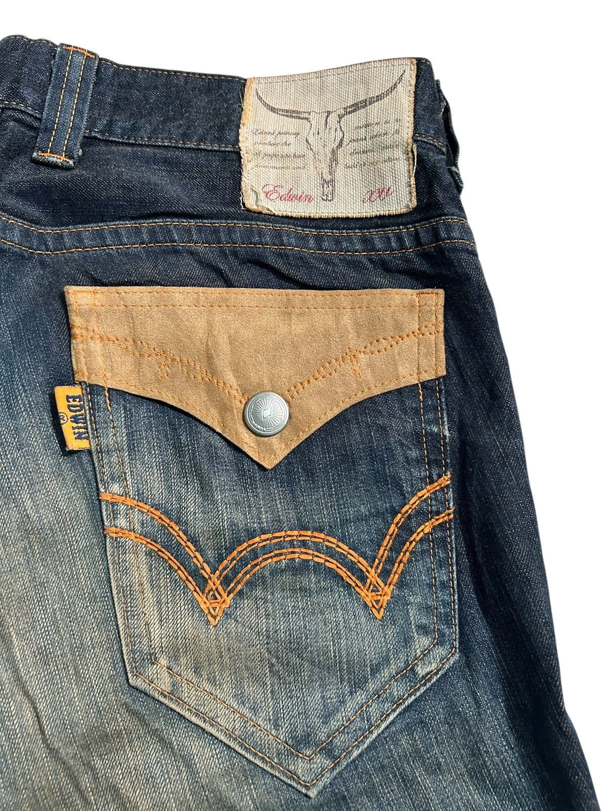 Japanese Brand × Kapital × Vintage FLARE💥 EDWIN XVS NAVAJO MUDWASH RUSTY PUNK GRUNGE DENIM Size US 37 - 5 Thumbnail