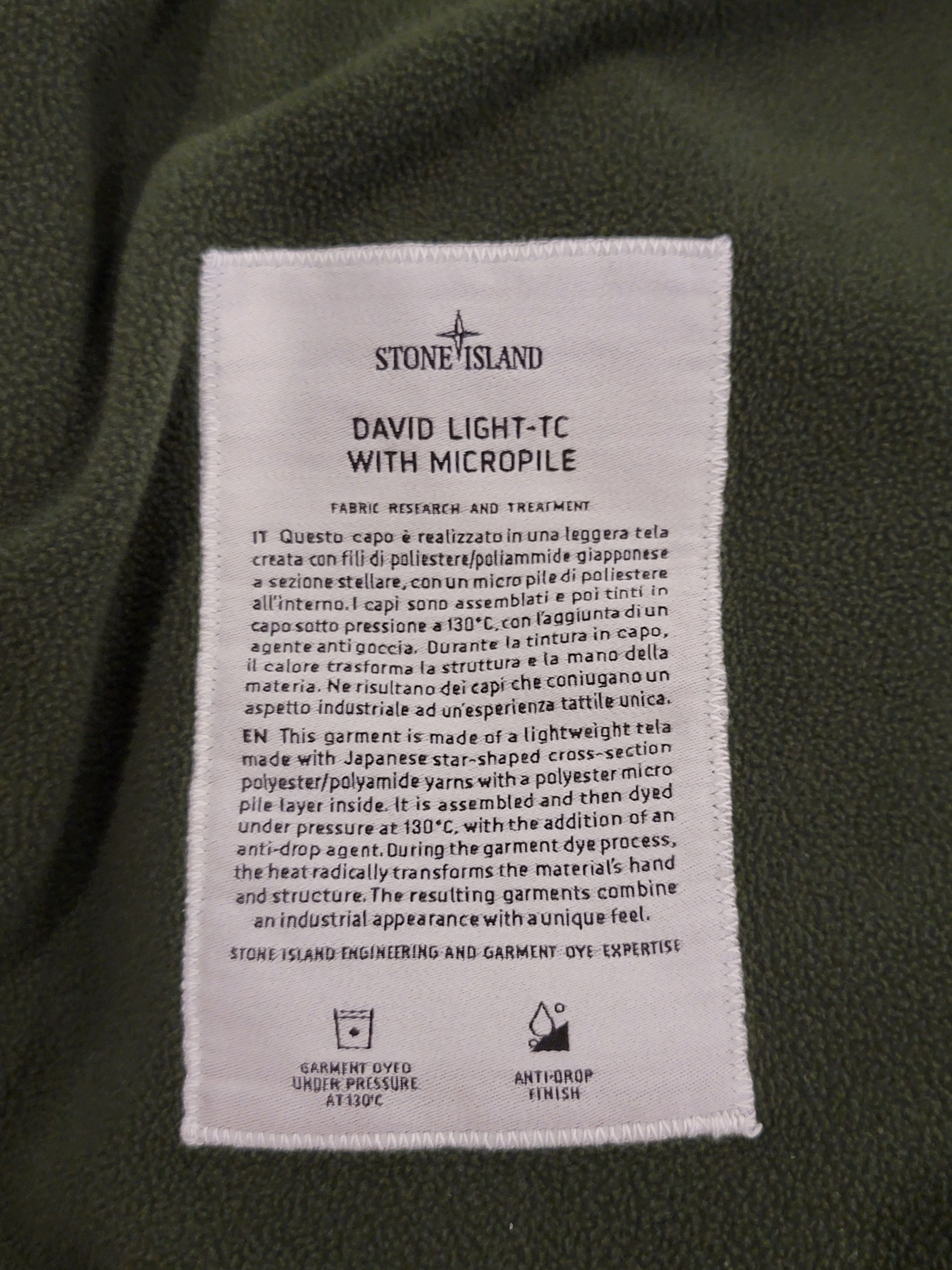 Stone Island David Light TC with Micropile Size US S / EU 44-46 / 1 - 9 Thumbnail