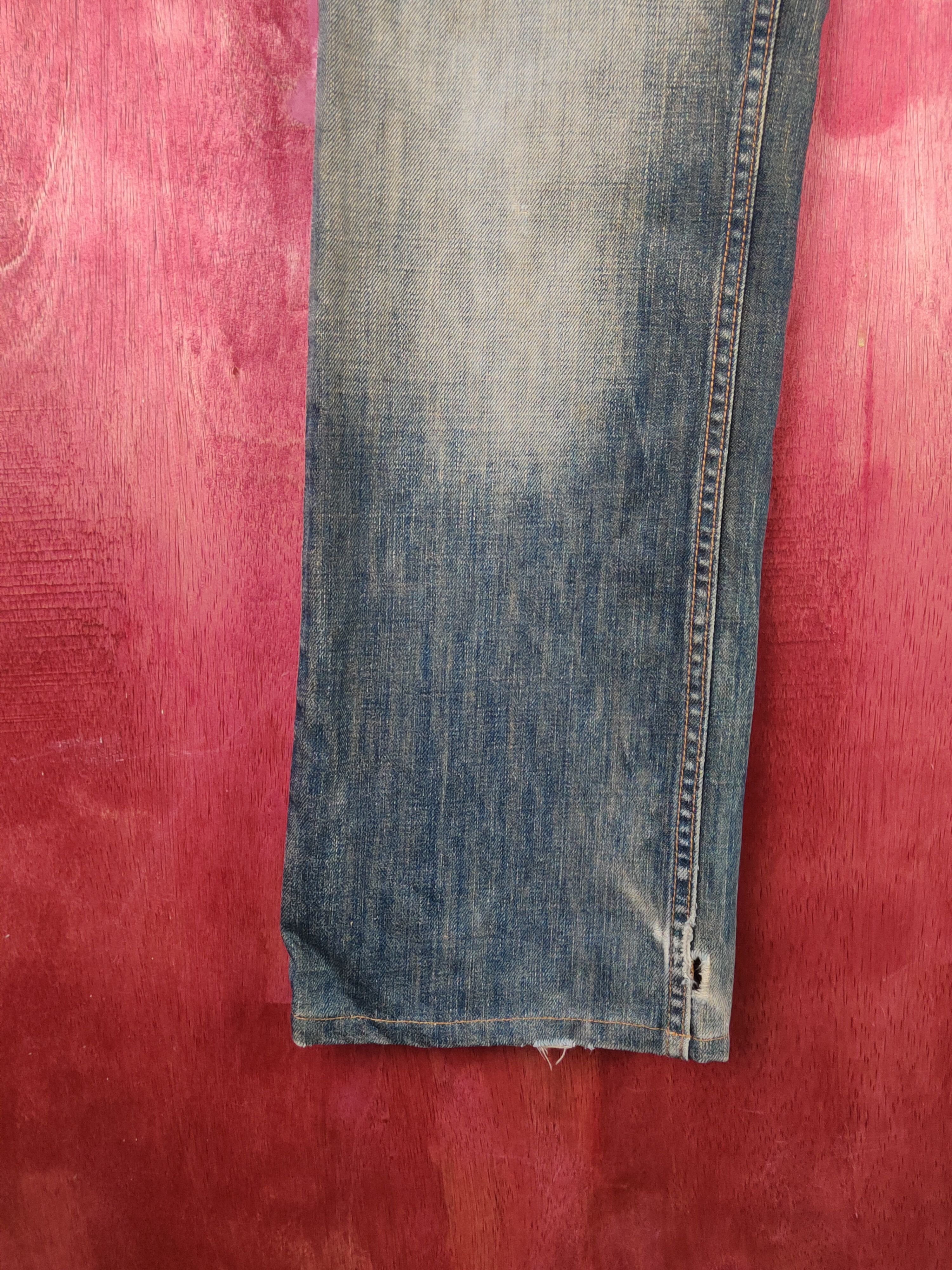 Gap Gap Dark Olive Faded Distressed Ripped Jeans #S2206/7 Size US 32 / EU 48 - 4 Thumbnail