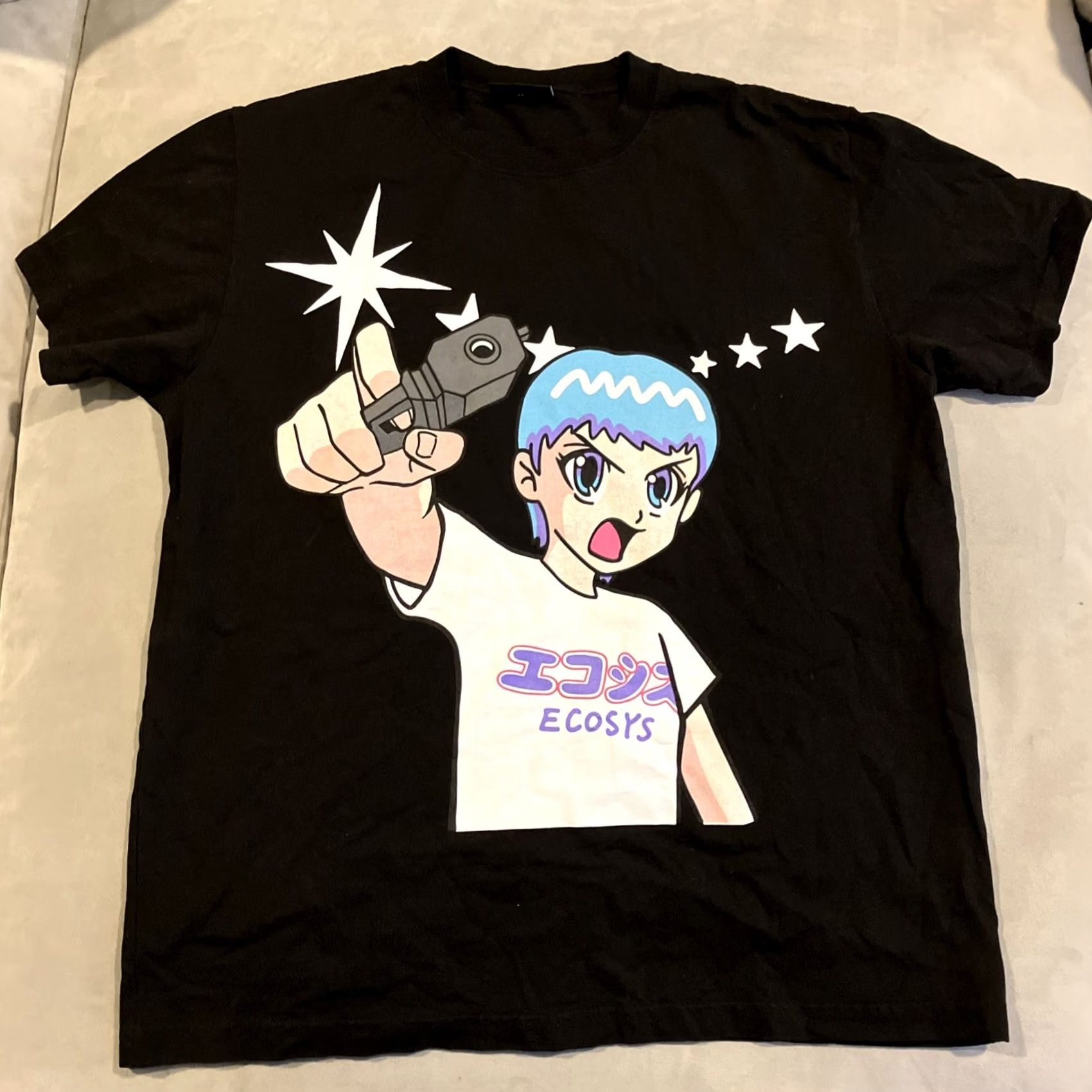 Vintage VINTAGE? RARE - NWOT - Ecosys Los Angeles - Anime Streetwear T Shirt - Men's Size XL Size US XL / EU 56 / 4 - 2 Thumbnail