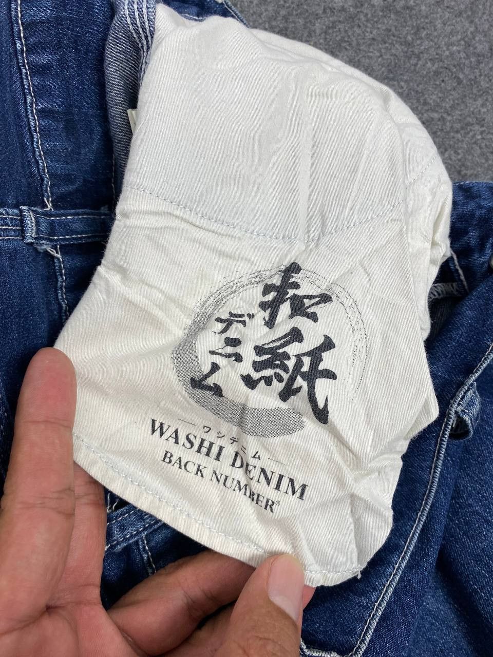 Japanese Brand back number washi denim carpenter pants nice design Size US 30 / EU 46 - 10 Thumbnail