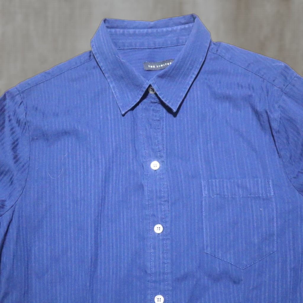 Vintage The Limited Women's Blue Long Sleeve Button-Down Shirt Size L Large Cotton Size L / US 10 / IT 46 - 1 Thumbnail