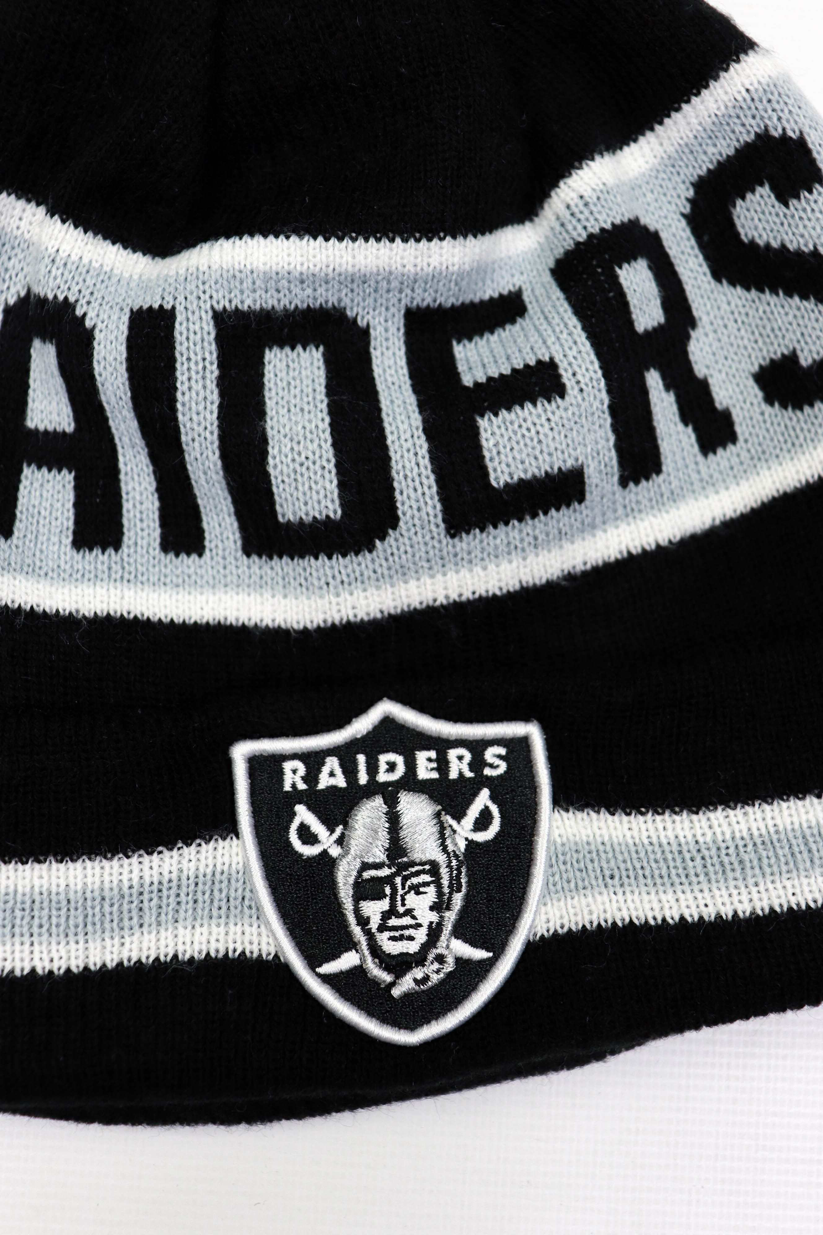 NFL New Era Oakland Raiders NFL Vintage Striped Beanie Hat Size ONE SIZE - 9 Thumbnail