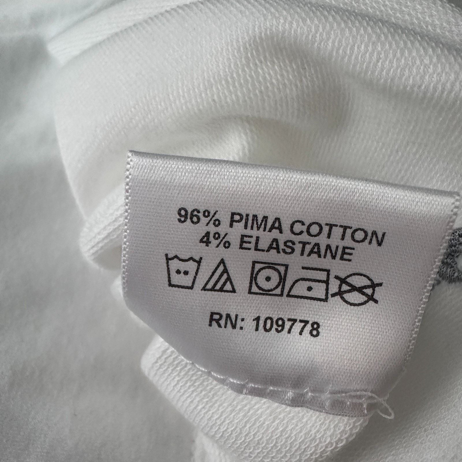 Other Sene Bespoke T-Shirt Men’s XL White Pima Cotton Crew Neck Size US XL / EU 56 / 4 - 8 Thumbnail