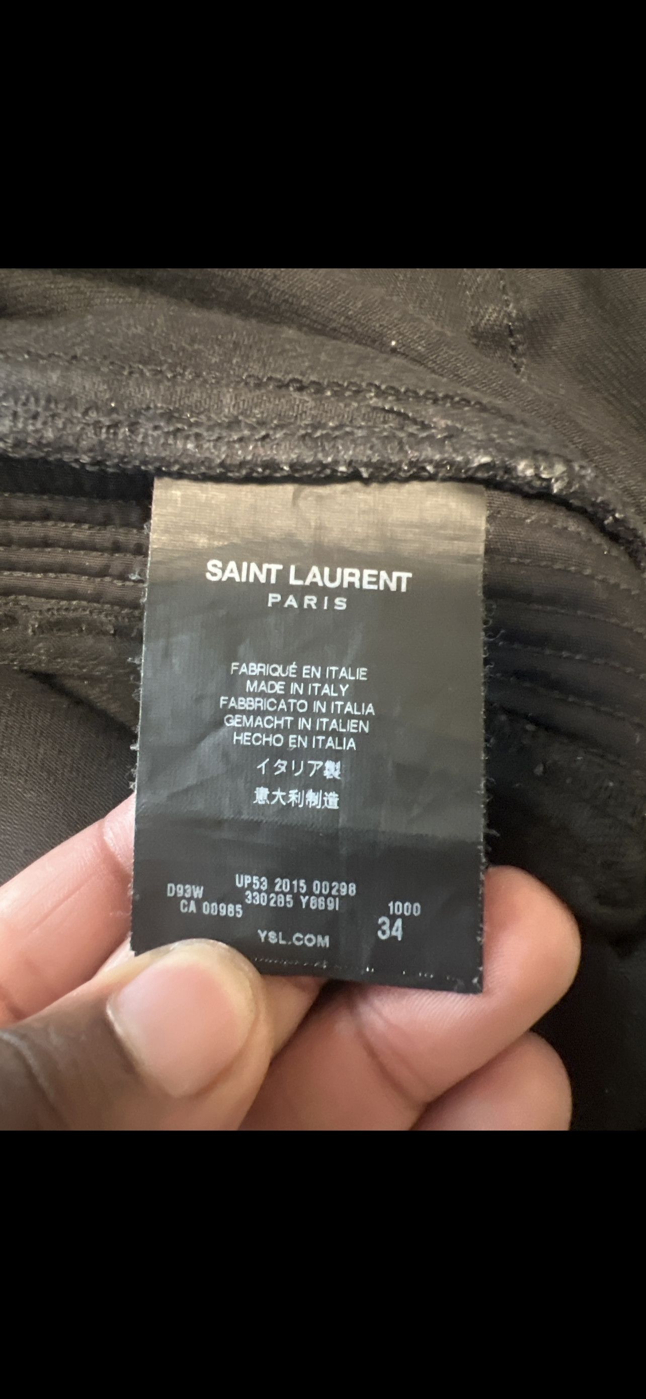Saint Laurent Paris Saint Lauren biker jeans Size US 34 / EU 50 - 4 Thumbnail