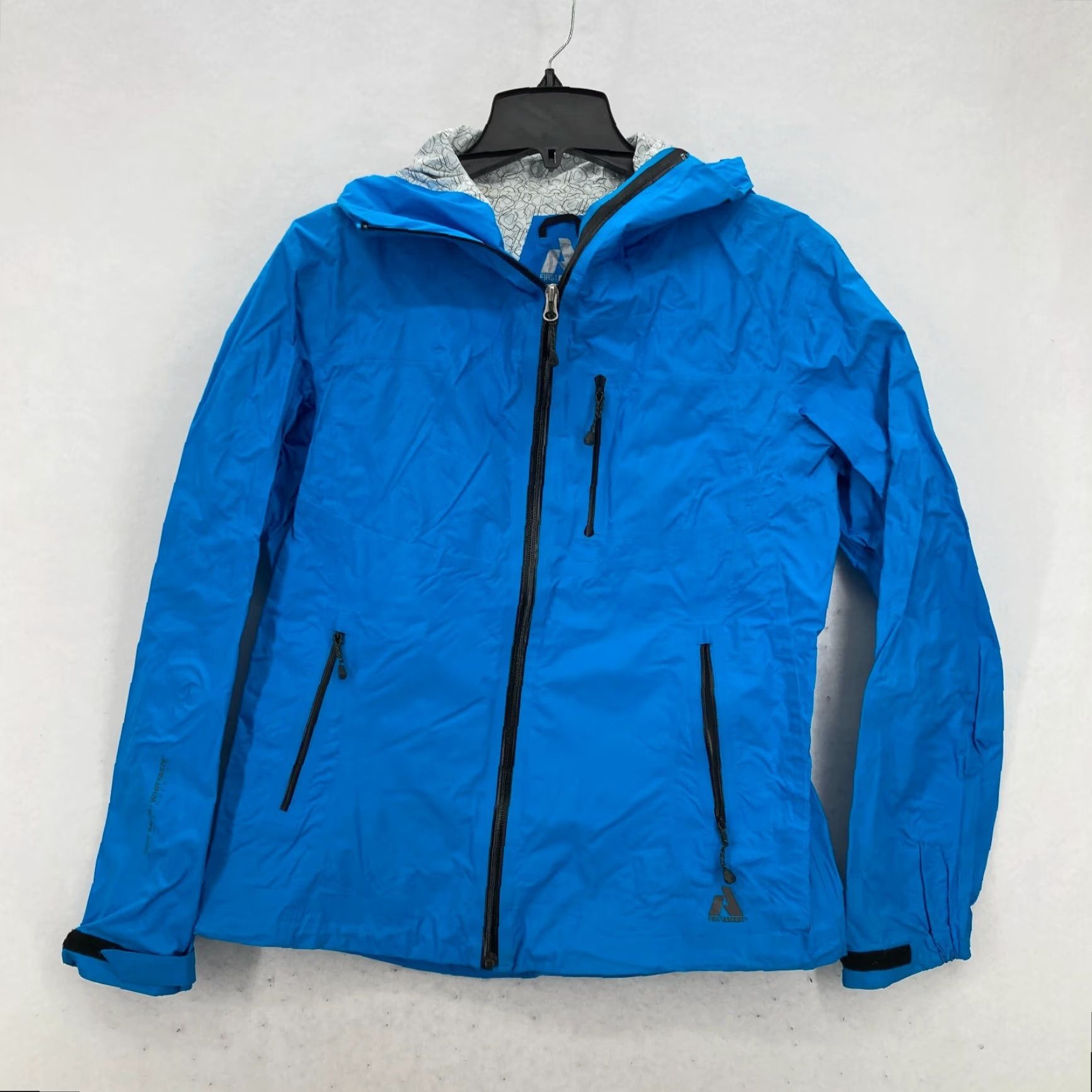 Eddie Bauer VINTAGE Eddie Bauer First Ascent Rain Jacket Women's Large Blue Ripstop Water Resistant Size L / US 10 / IT 46 - 2 Thumbnail