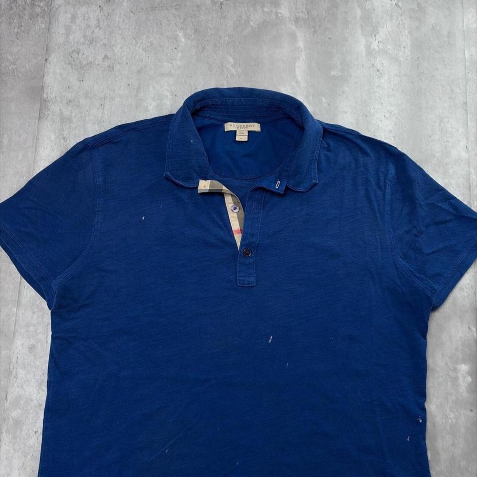 Other Y2K Purple Burberry Brit Distressed Nova Check Polo Shirt Size US M / EU 48-50 / 2 - 3 Thumbnail