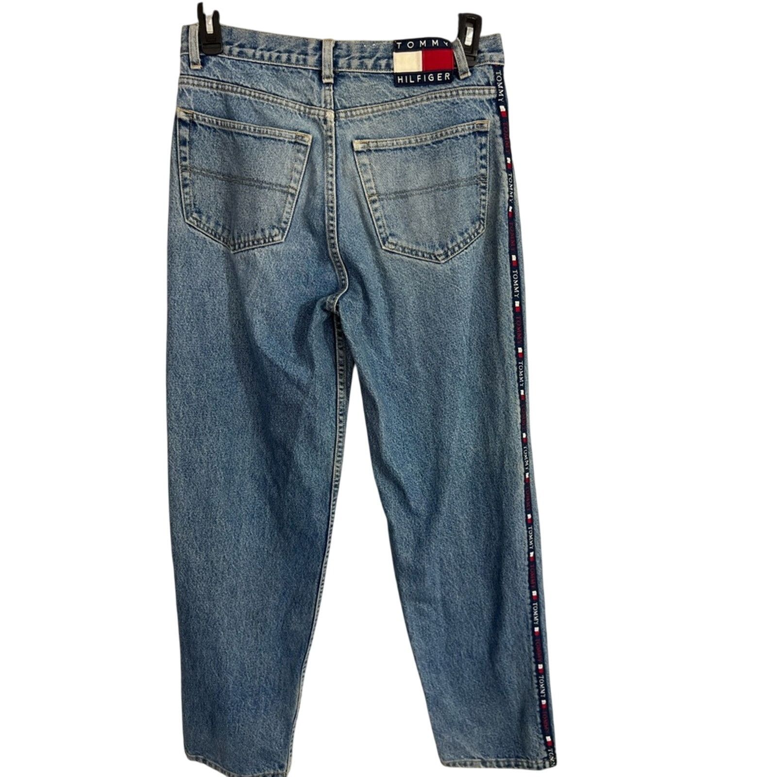 Tommy Hilfiger VTG Tommy Hilfiger Patch Side Detail Relaxed Fit Jeans 32x32 Size US 32 / EU 48 - 4 Thumbnail